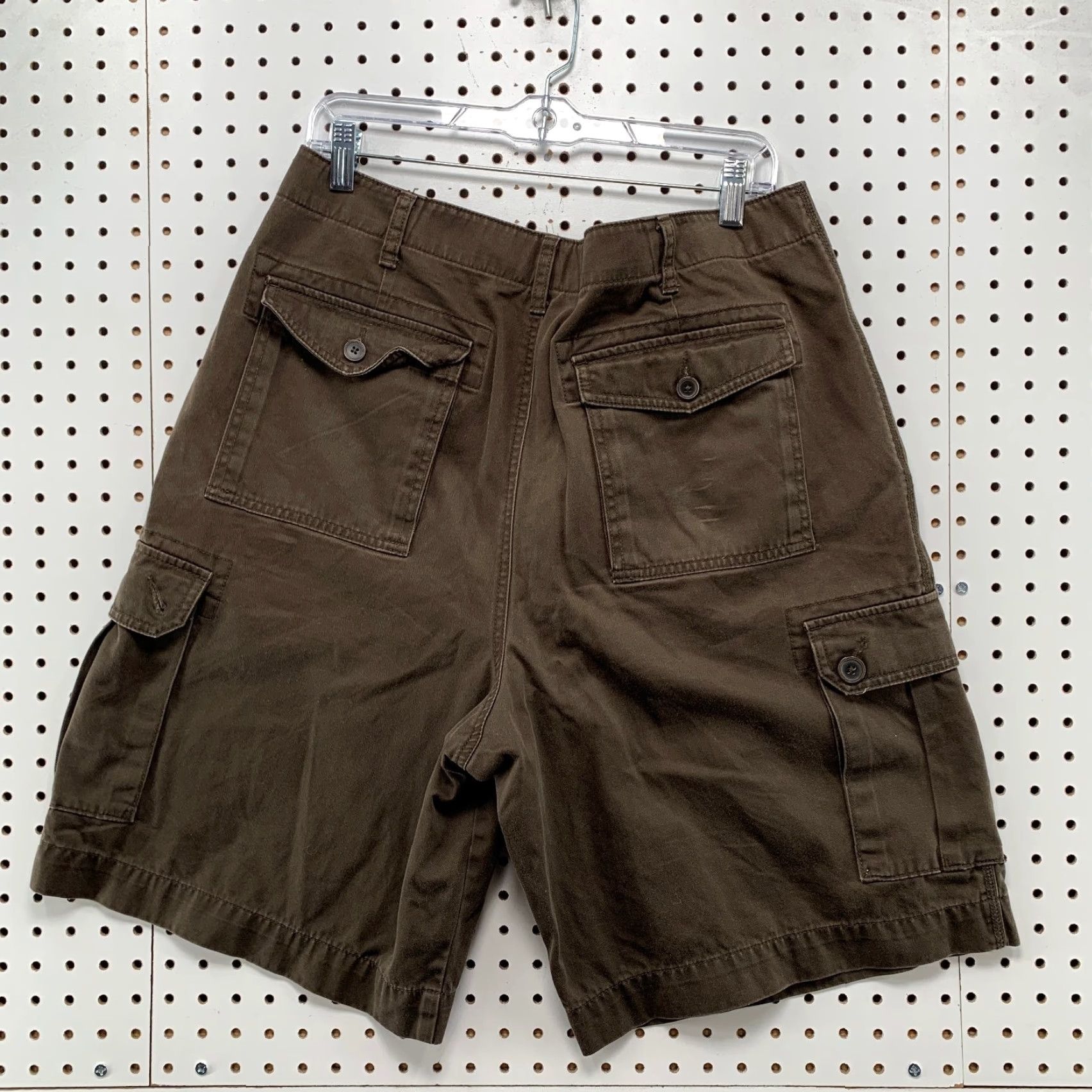 Vintage VINTAGE Structure Cargo Shorts Mens 38x9.5 Brown Utility Pockets 100% Cotton Size US 38 / EU 54 - 2 Thumbnail