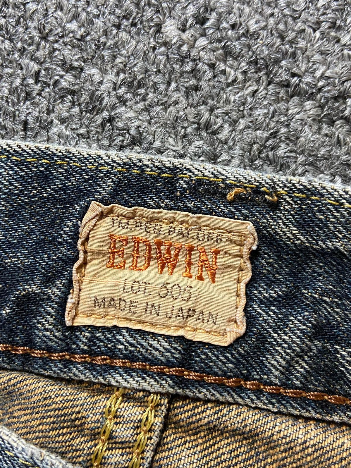 Edwin × Vintage Vintage EDWIN 505 Distressed Denim Jeans (122) Size US 32 / EU 48 - 8 Thumbnail