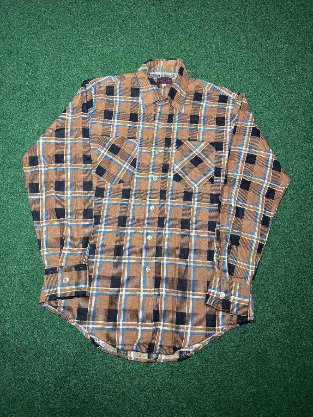 Vintage Vintage 90s Marbrooke Cotton Medium Retro Flannel Shirt Size US M / EU 48-50 / 2 - 1 Thumbnail