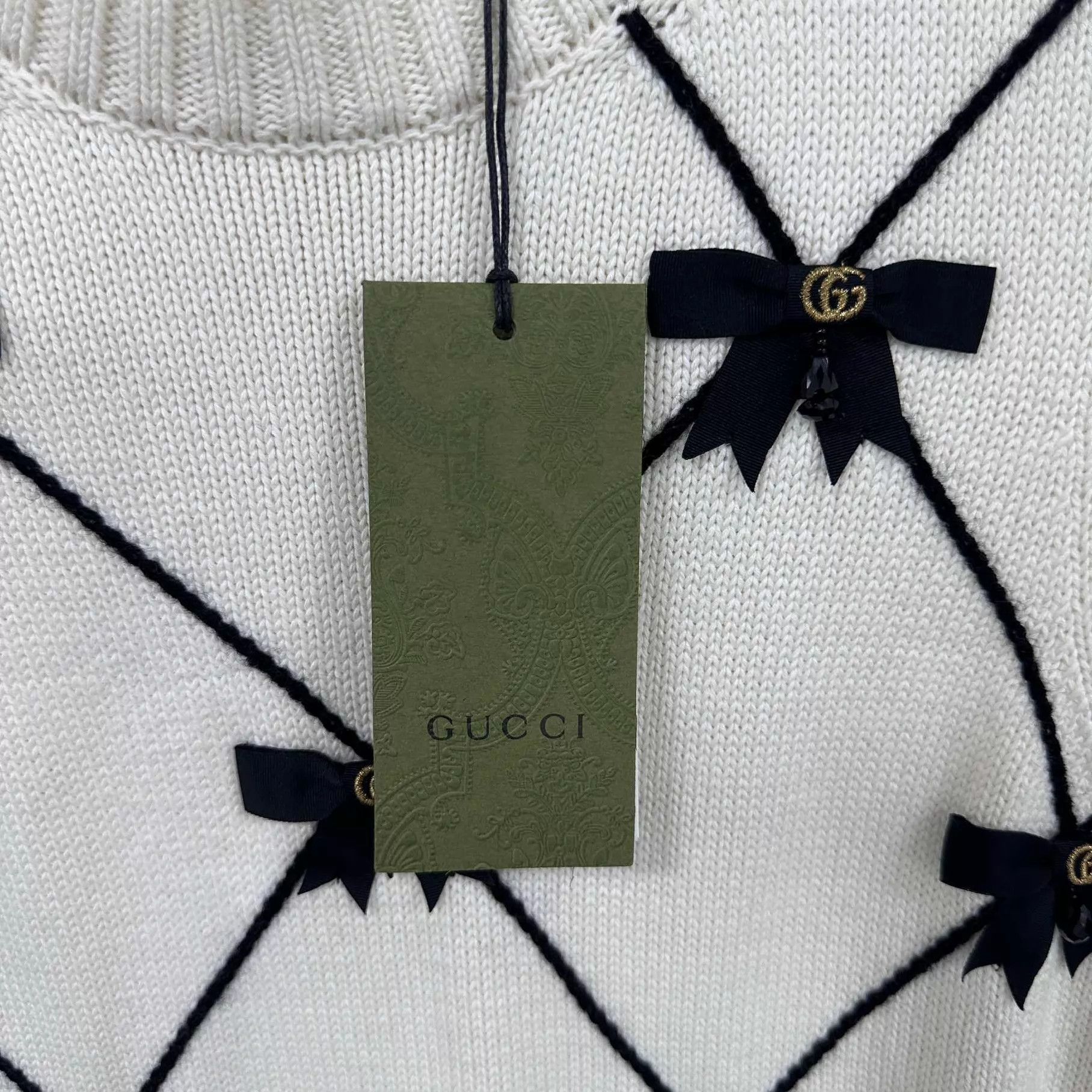 Gucci GUCCI GG All Over Print Bow Sleeveless Dress M Size M / US 6-8 / IT 42-44 - 4 Thumbnail