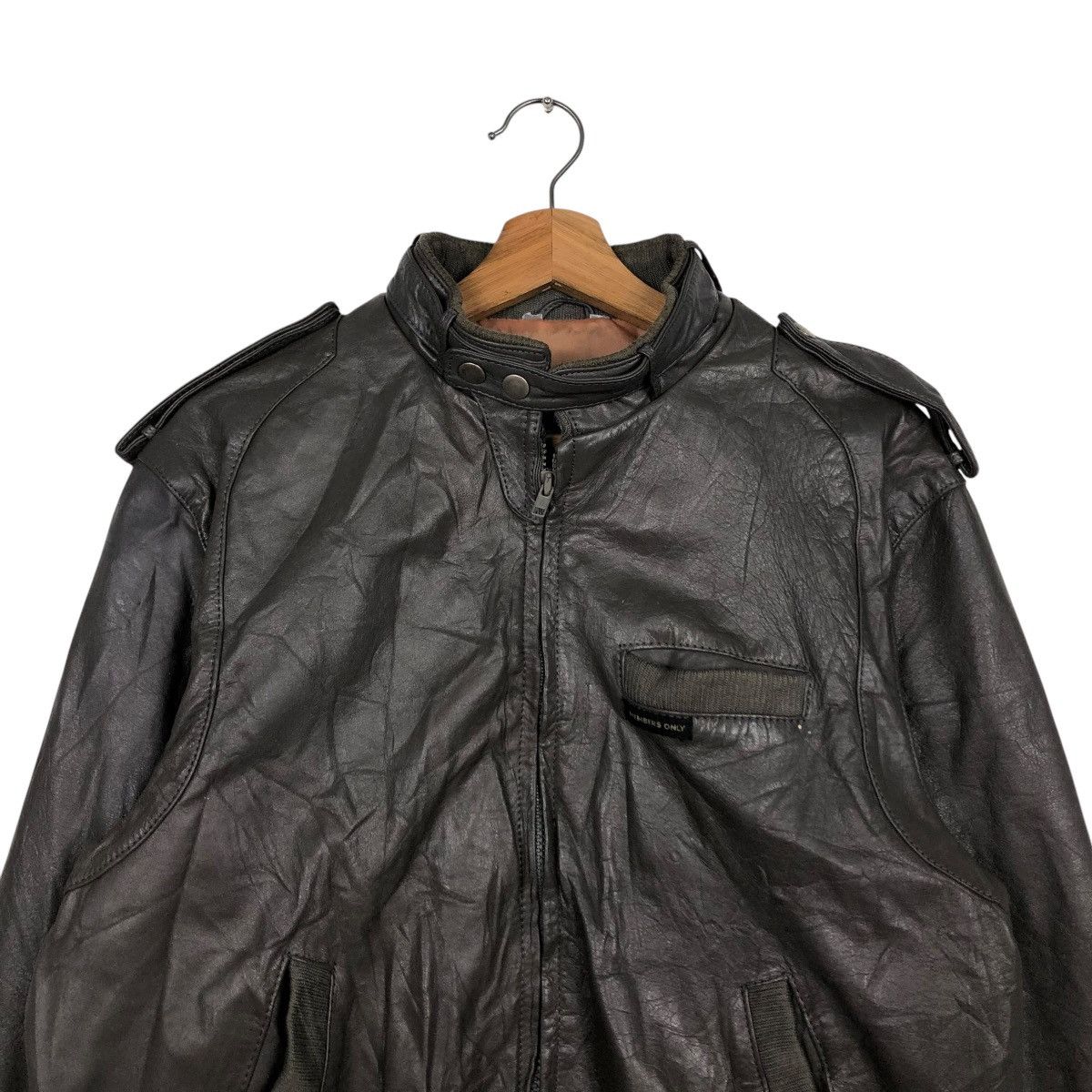 Japanese Brand 🔥VINTAGE BIKER LEATHER JACKET EUROPE CRAFT ISSEY MIYAKE Size US M / EU 48-50 / 2 - 5 Thumbnail