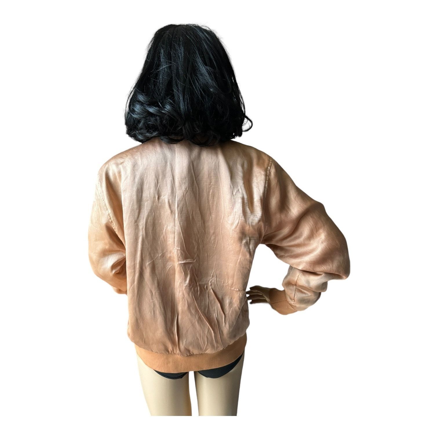 Vintage M.A.P silk boomer jacket with zipper closing blush medium Size M / US 6-8 / IT 42-44 - 9 Thumbnail