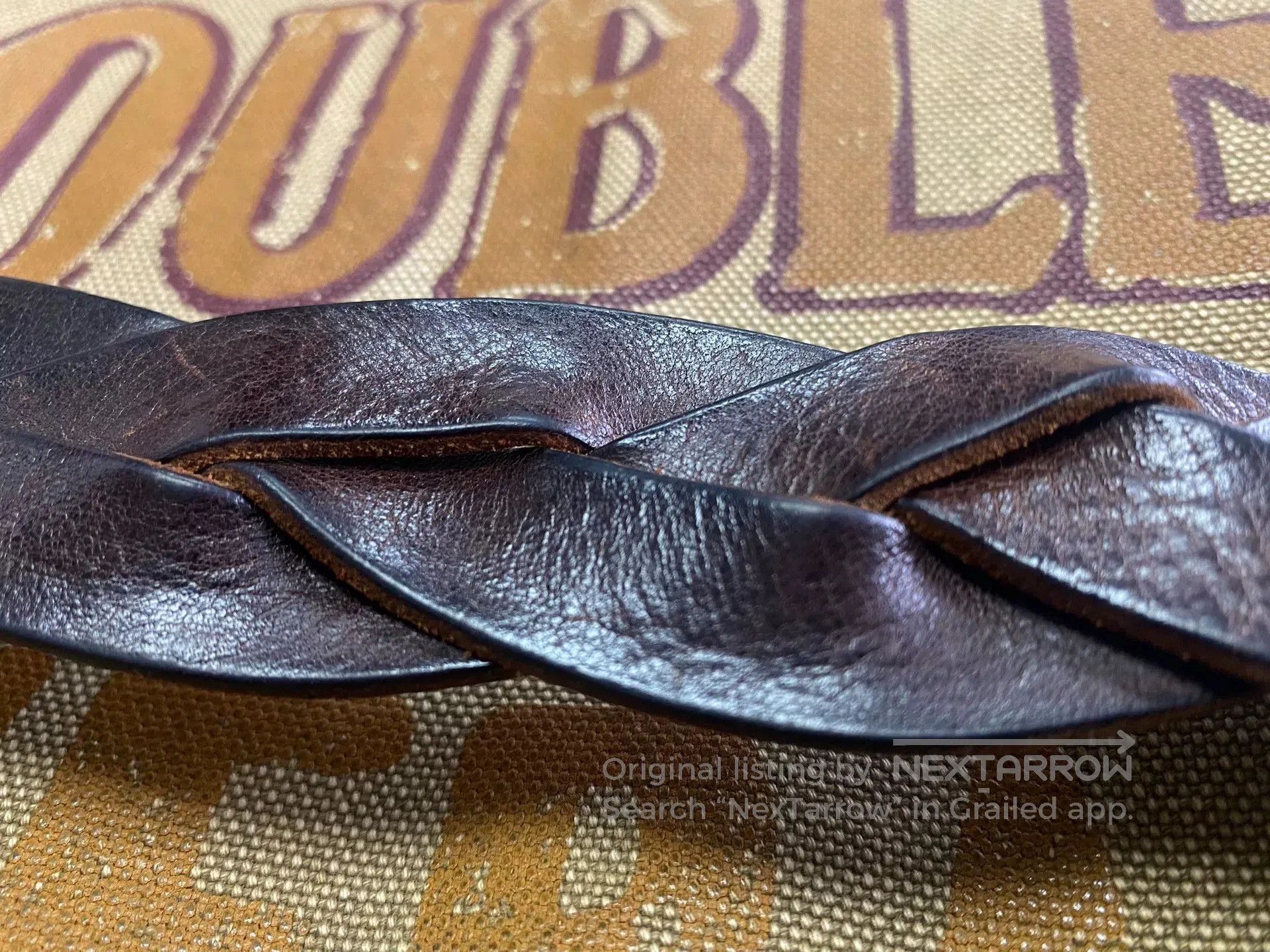 RRL Ralph Lauren Double RL Navajo Leather Bracelet. Size ONE SIZE - 4 Thumbnail