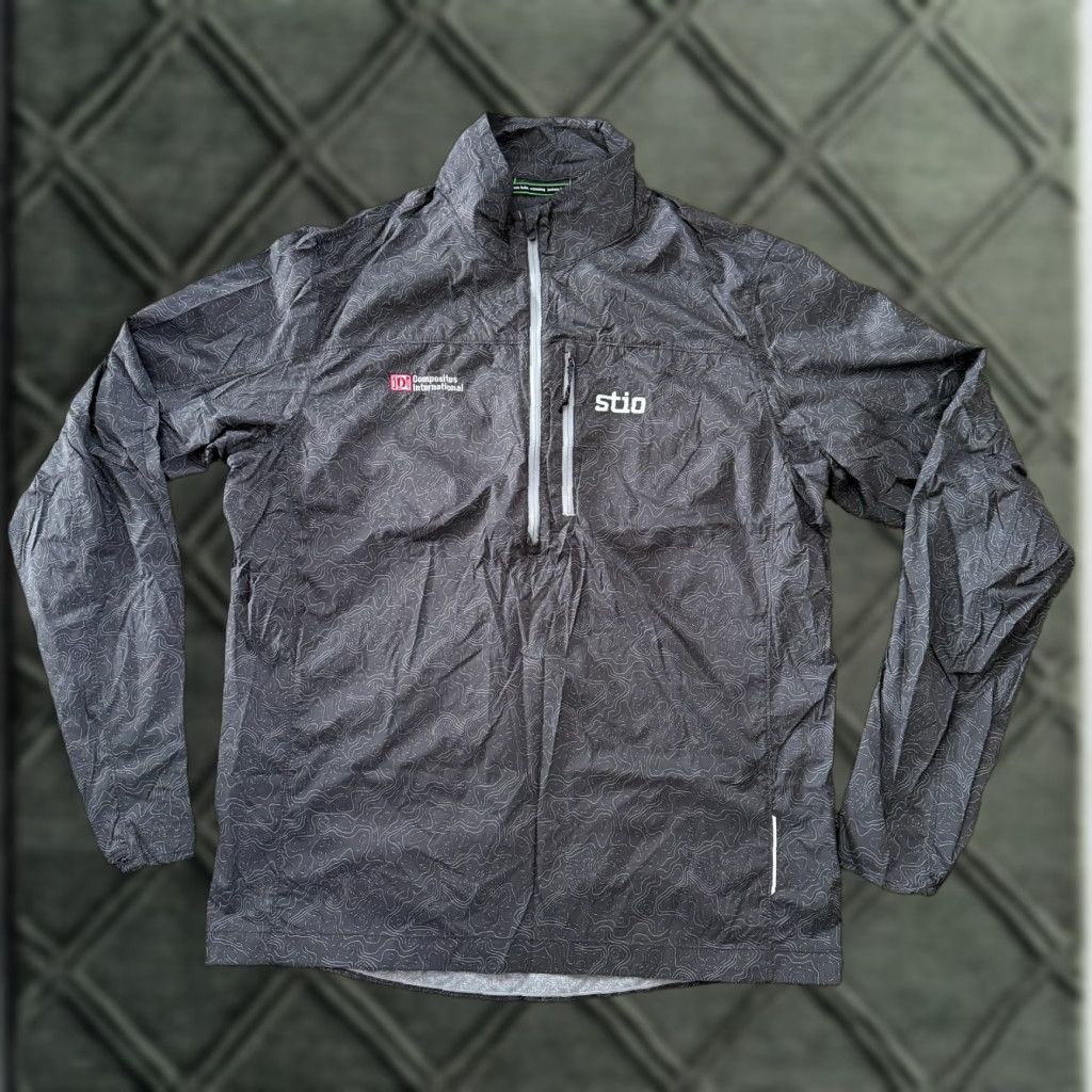 Vintage STIO Second Light Windshell Pullover Gray Topographic Pattern Nylon Men's Medium Jacket Size US M / EU 48-50 / 2 - 1 Thumbnail