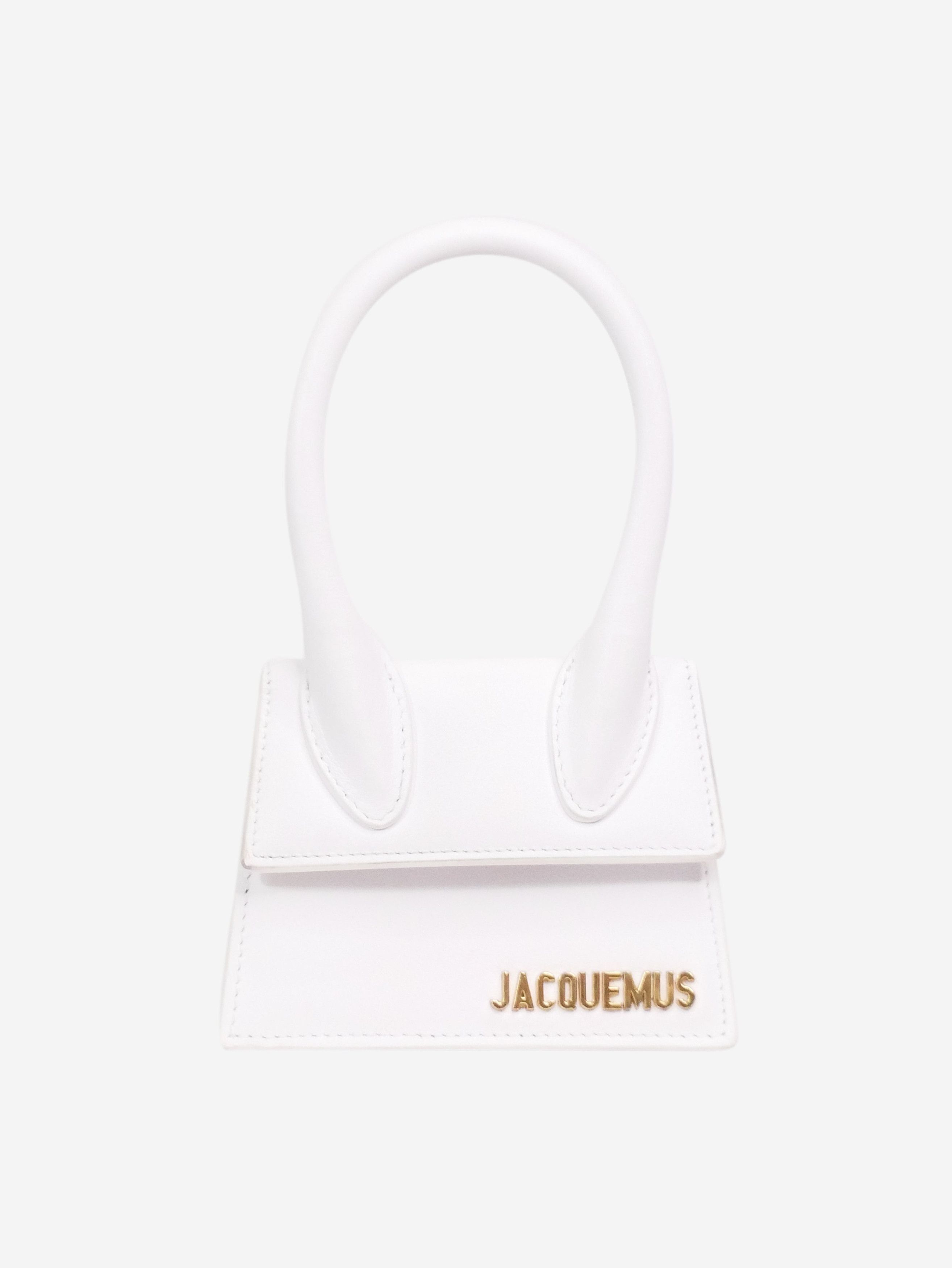 Jacquemus Jacquemus White Chiquito leather crossbody bag size Grailed