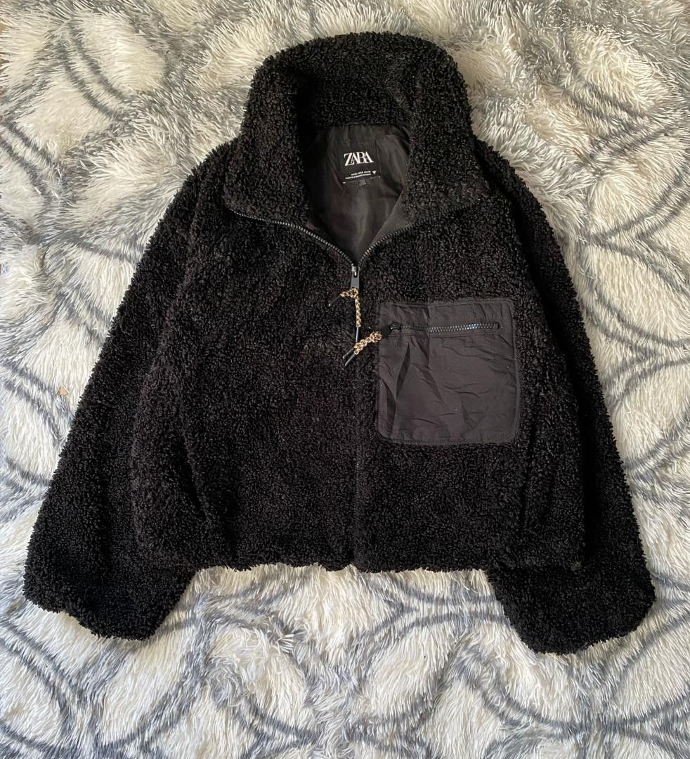 Japanese Brand × Zara Zara Cropper Fleece Jacket Size S / US 4 / IT 40 - 1 Thumbnail