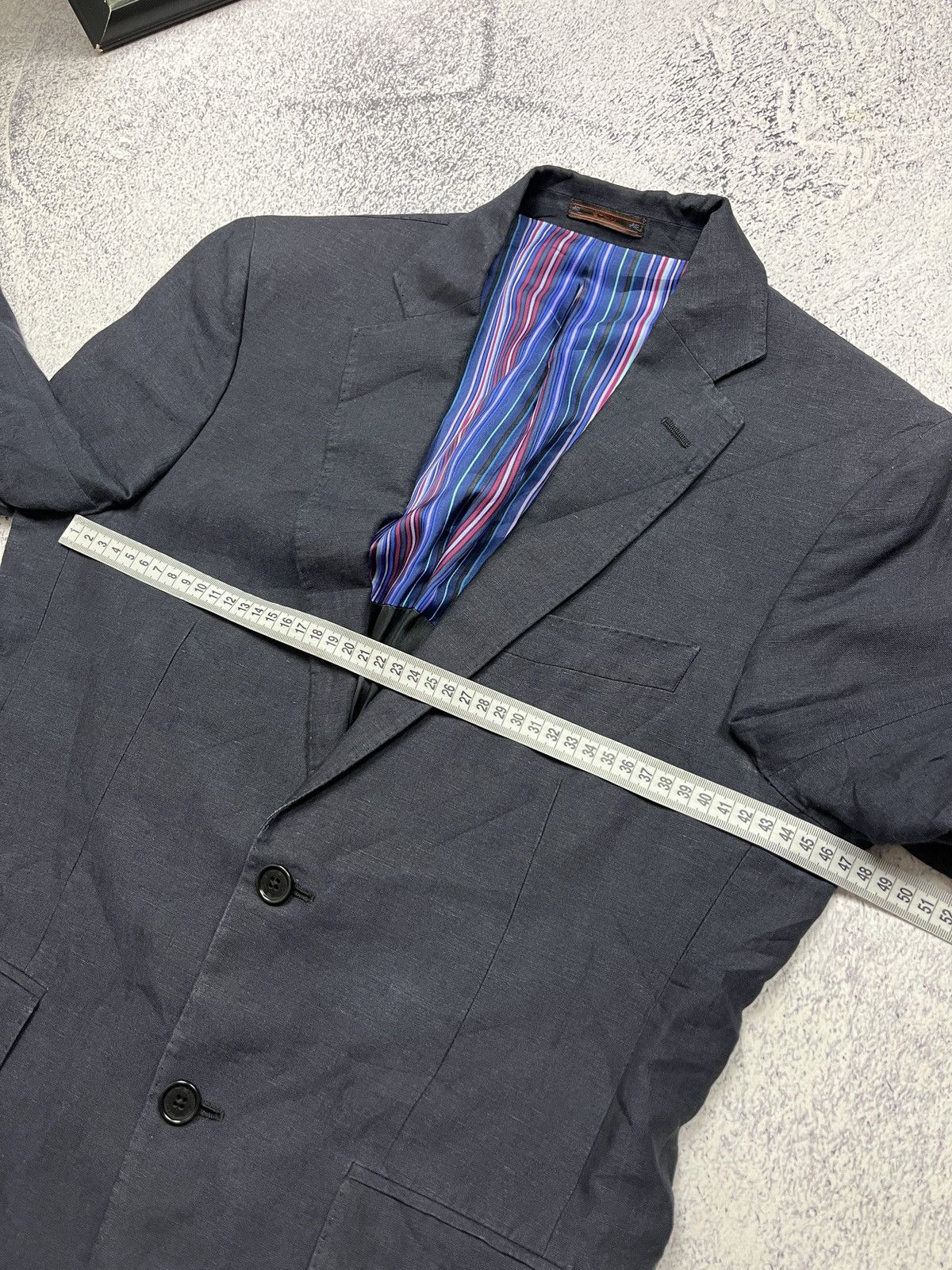 Etro ETRO Suit Blazer Coat Jacket Pants Acetat Silk Luxury Sz 48 Size 48R - 15 Thumbnail