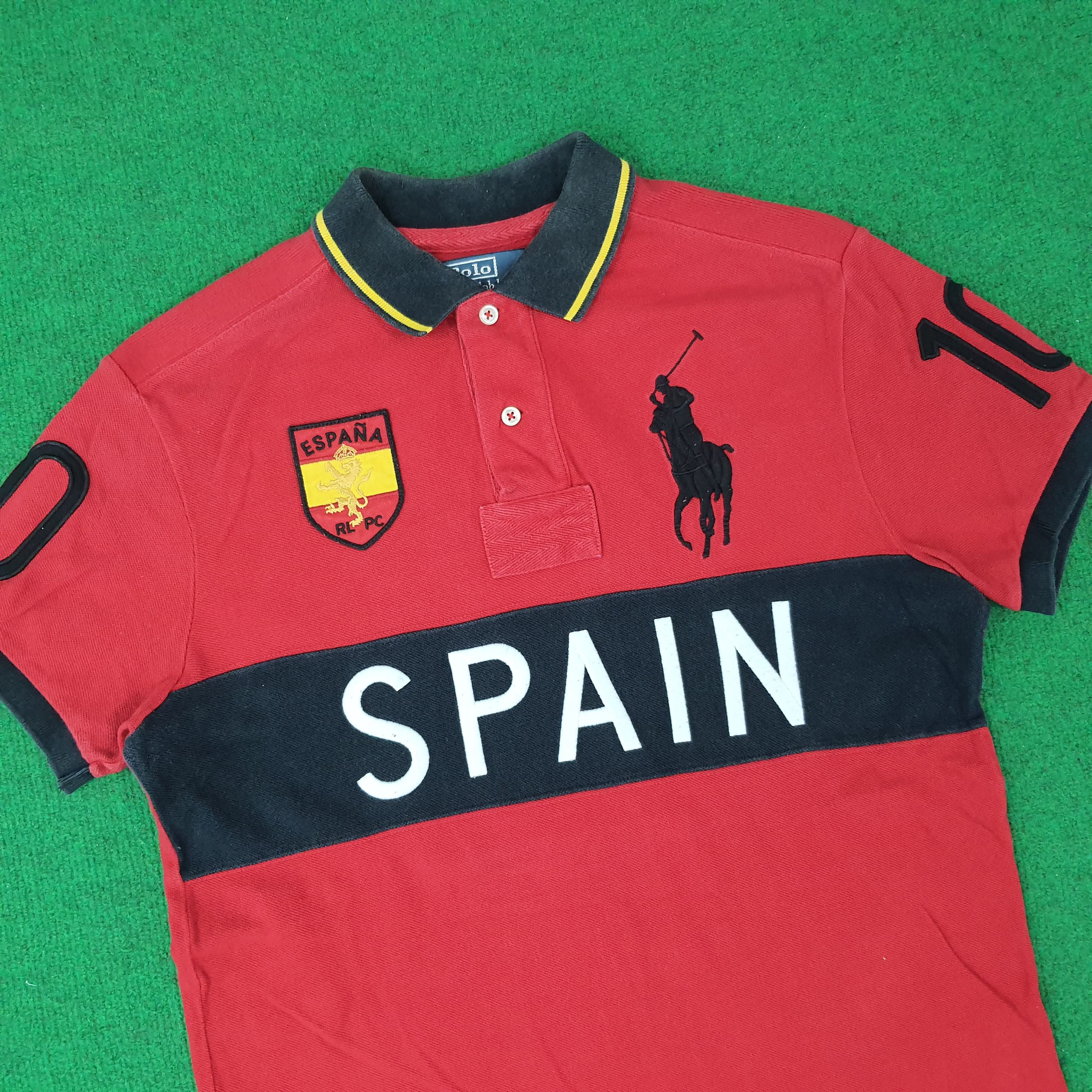 Polo Ralph Lauren Vintage Polo Ralph Lauren Spain Polo Shirt C259N21 Size US M / EU 48-50 / 2 - 2 Thumbnail