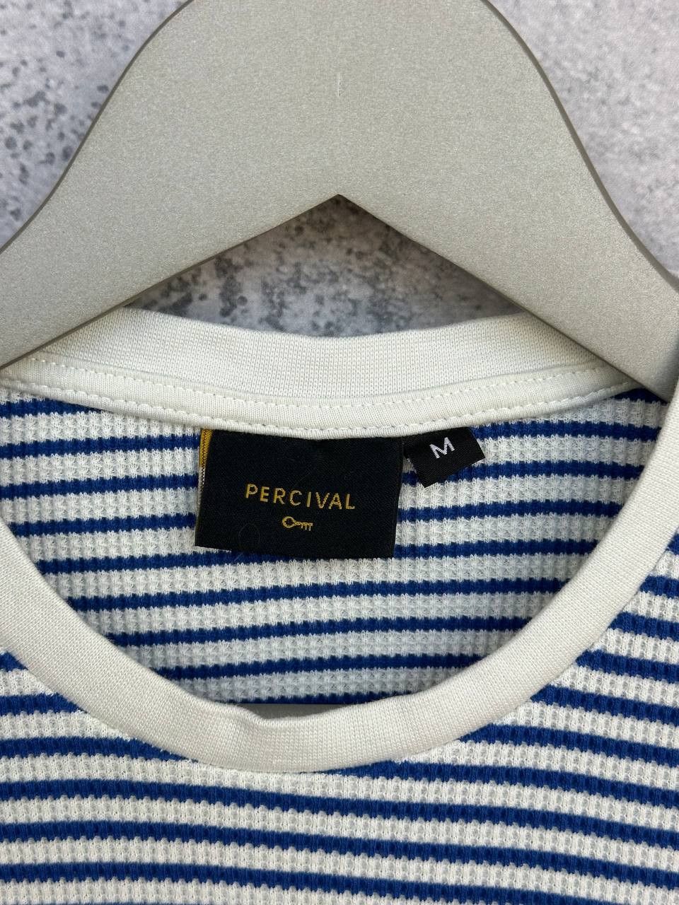 Percival Percival Pelle Pelle Knitted Crew T-Shirt Striped SS Stretch Size US M / EU 48-50 / 2 - 9 Thumbnail