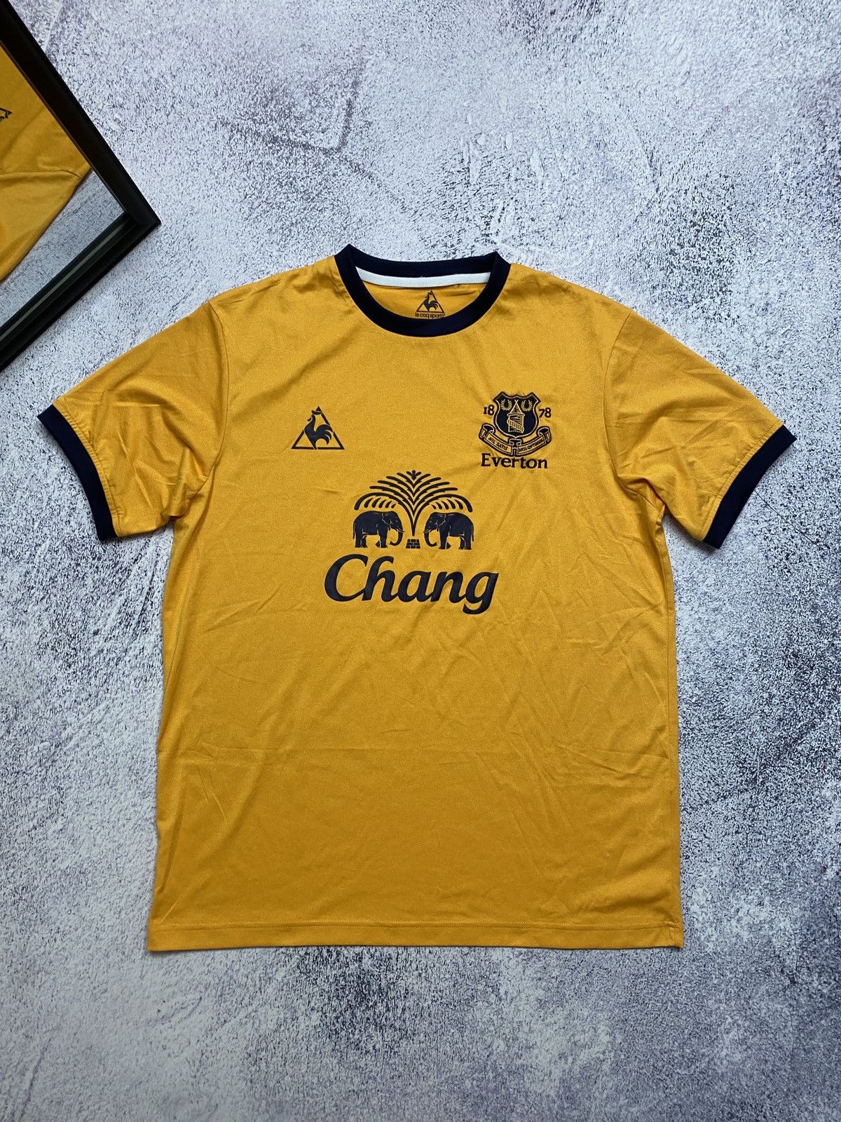 Maillot Extérieur Everton 2011/2012 LE COQ SPORTIF - Homme Taille S - Jaune