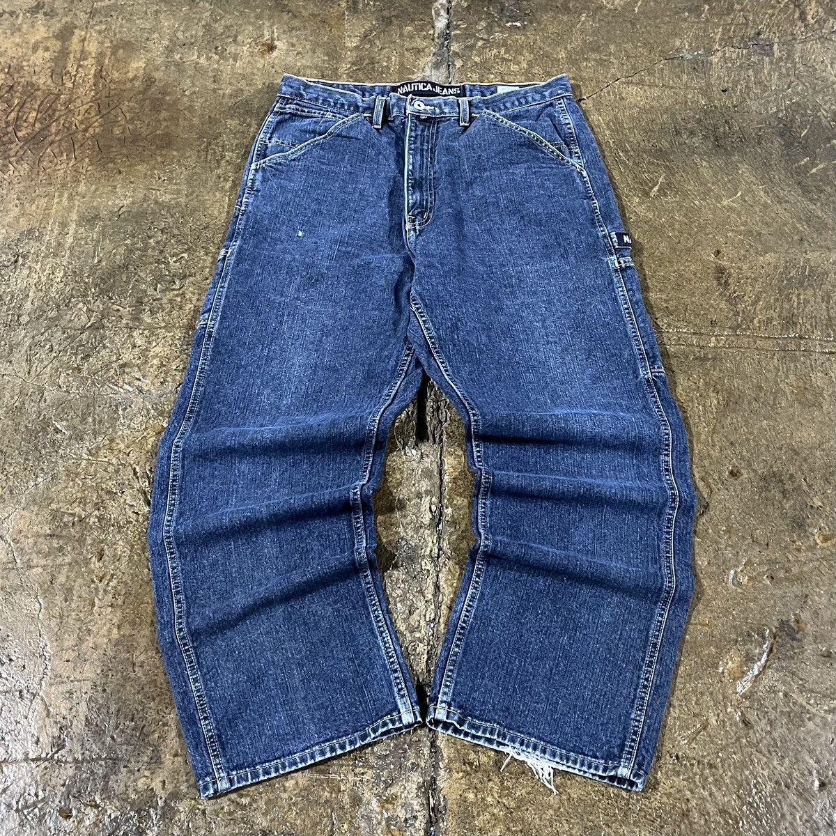 JNCO × Nautica × Vintage Crazy Vintage Y2K Nautica Carpenter Jeans Baggy Skater Size US 38 / EU 54 - 2 Thumbnail