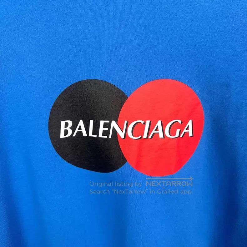 Balenciaga Balenciaga Red and Black Circle Retro Printed Short Sleeve Size US L / EU 52-54 / 3 - 4 Thumbnail