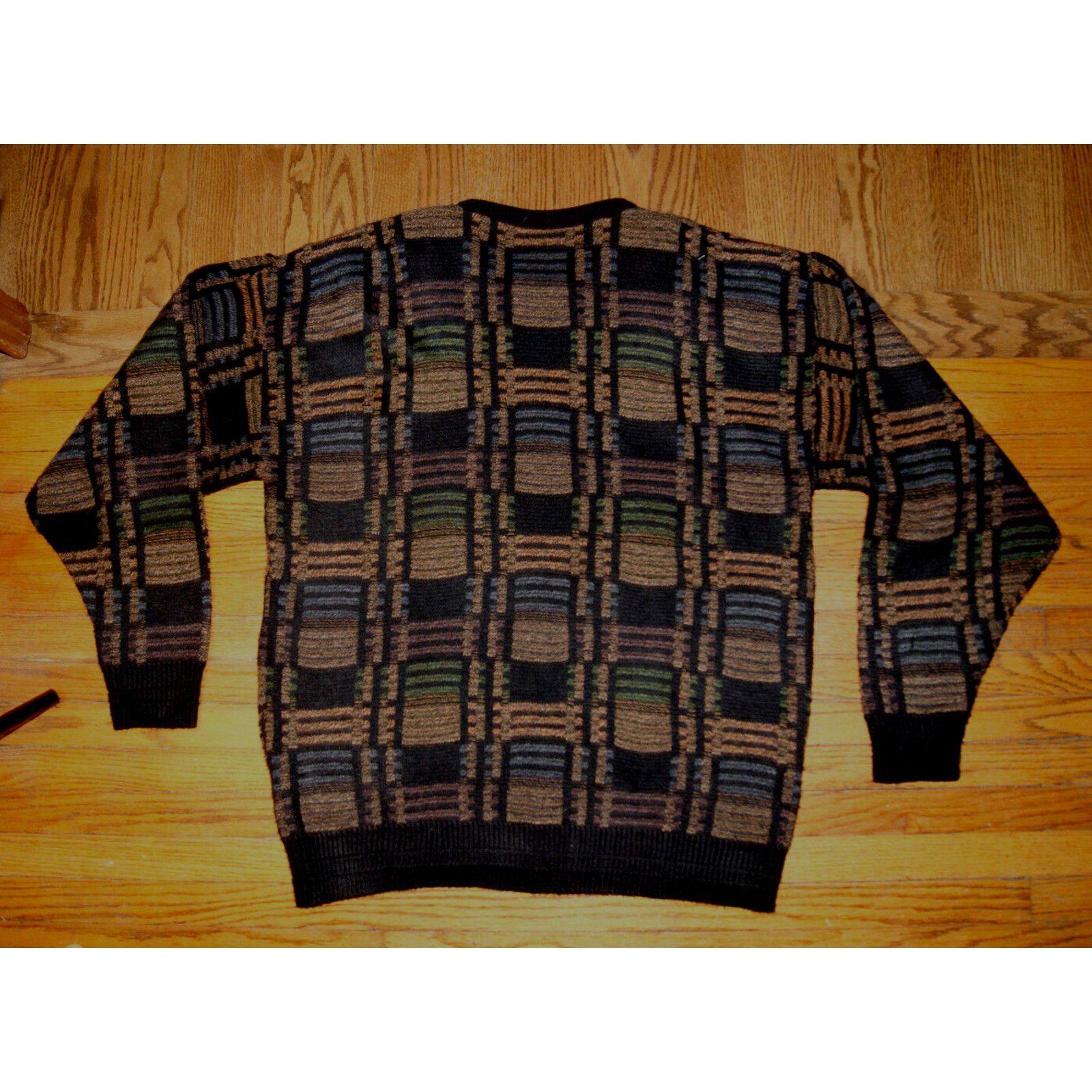Jantzen VTG Jantzen Coogi Style 90s 3D Textured Mens XLT Sweater USA Size US XL / EU 56 / 4 - 3 Thumbnail