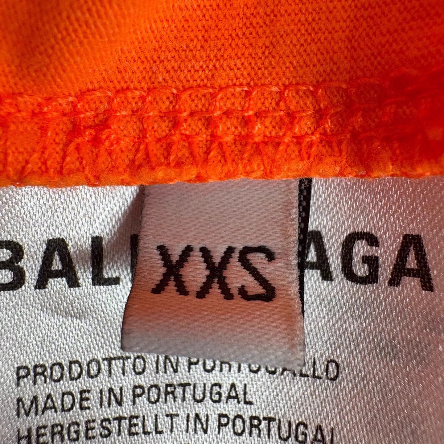 Balenciaga Balenciaga 7-letter print men's orange XXS short tee Size US XXS / EU 40 - 5 Thumbnail