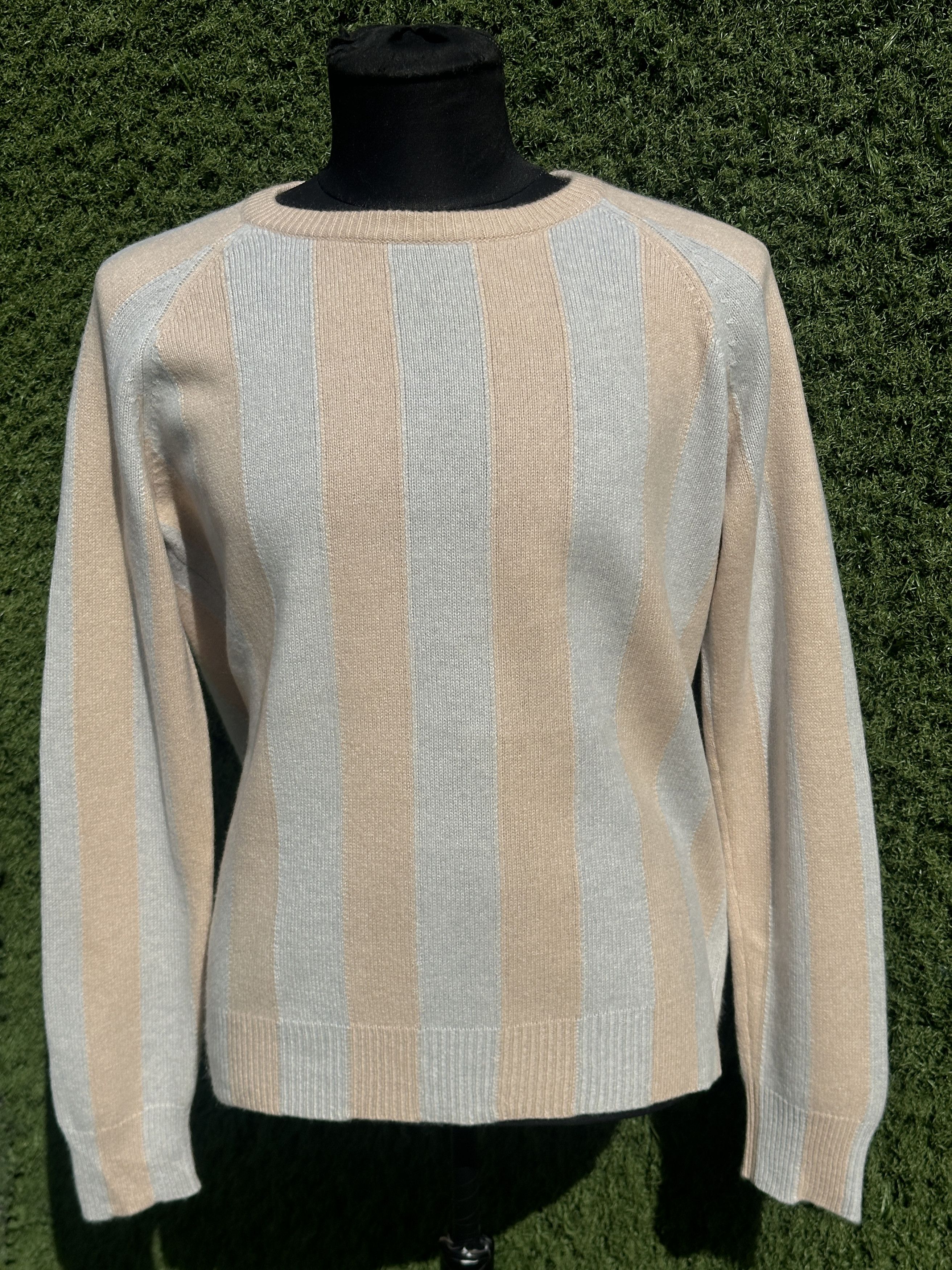 Bottega Veneta Bottega Veneta Cashmere Stripe Raglan Sweater Fit IT 42 Size M / US 6-8 / IT 42-44 - 1 Thumbnail