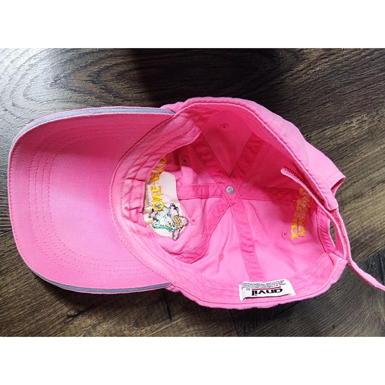 Anvil Vintage Anvil Baseball Cap Hat Unisex Adjustable Pink Retro Style Casual Size ONE SIZE - 4 Thumbnail