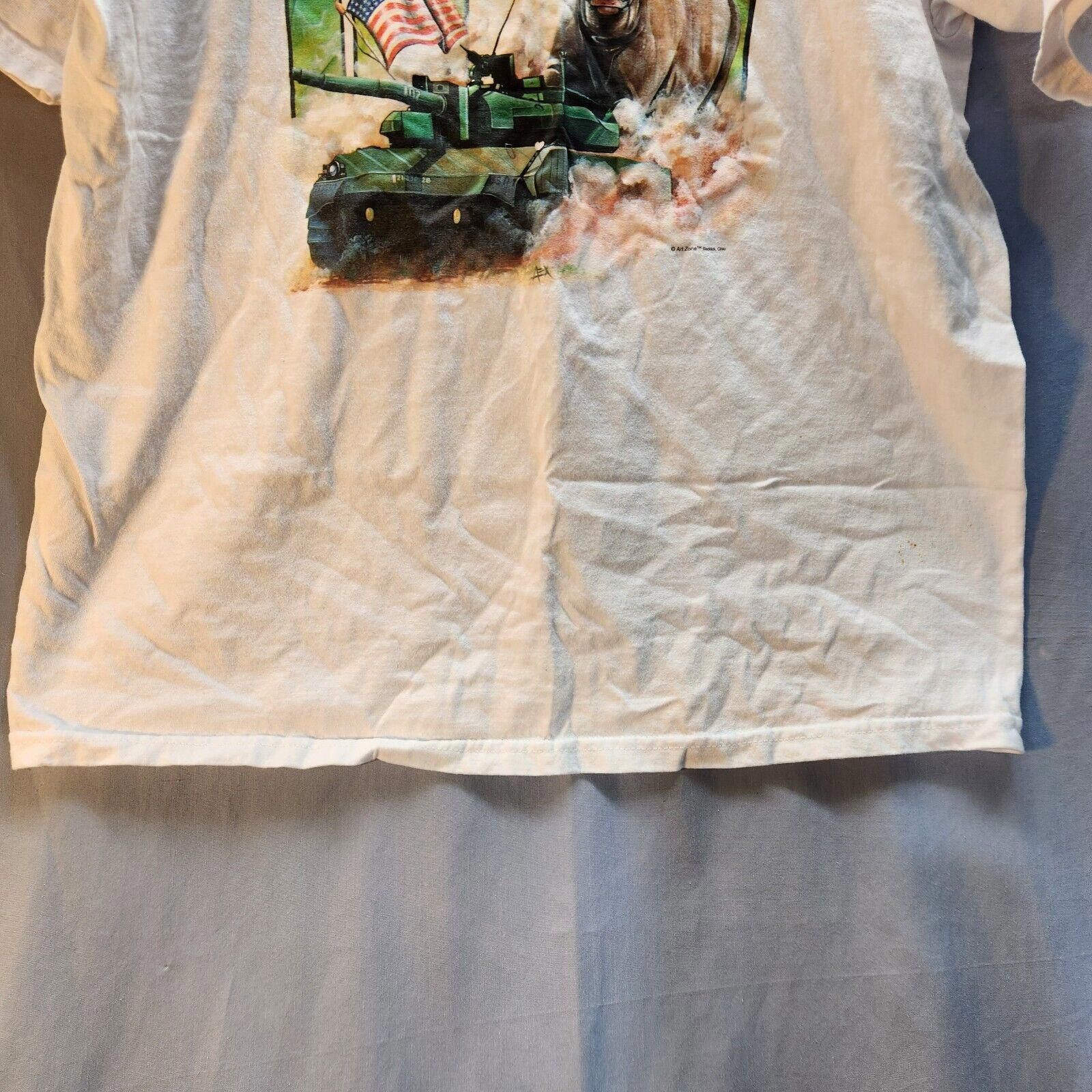 Gildan Vintage Gildan ARMY Graphic Tshirt White Size XL Size US XL / EU 56 / 4 - 3 Thumbnail