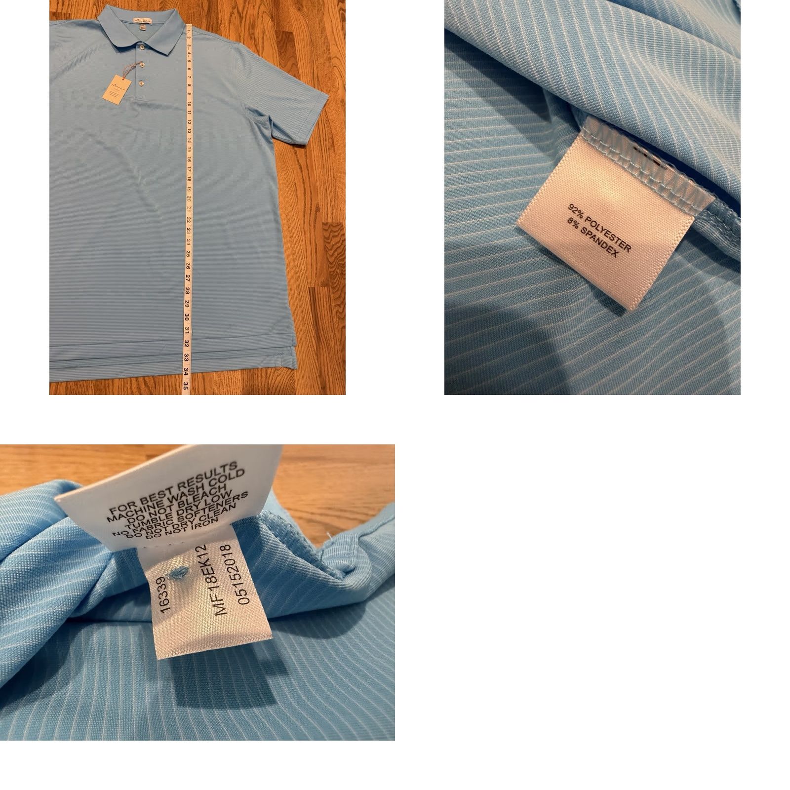 Peter Millar Peter Millar Crown Sport Polo Shirt Men’s 2XL Striped Blue NWT Sports Golf Shirt Mens Polo Shirt Size US XXL / EU 58 / 5 - 8 Thumbnail