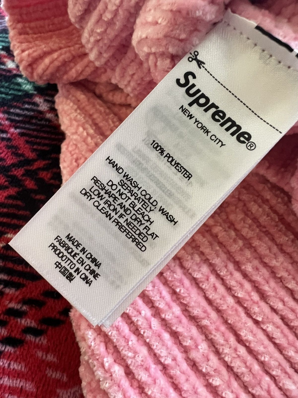 Hypebeast Streetwear Supreme Supreme Chenille Sweater Vest Pink Size Medium Grailed