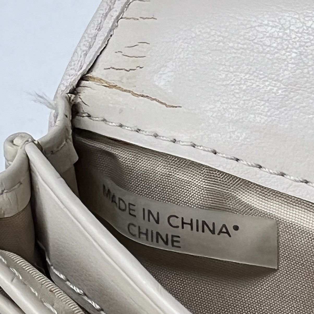 Coach × Vintage Coach Ashley Wallet Ivory Lace Leather Slim Envelope Fold Size ONE SIZE - 21 Thumbnail