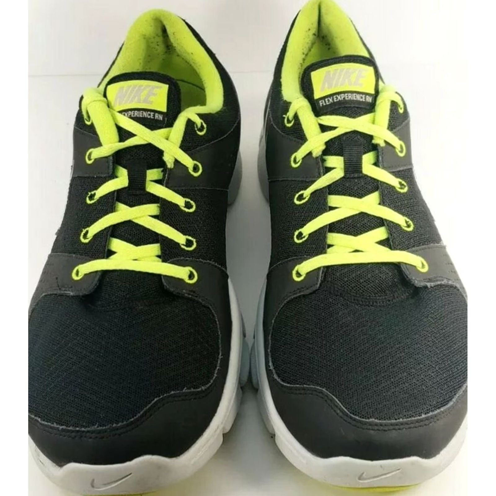 Nike Nike Flex Experience RN Mens Size 14M Neon Green Black 525762-004 Nike Flex Running Shoes Mens 14M Black and green neon Size US 14 / EU 47 - 3 Thumbnail