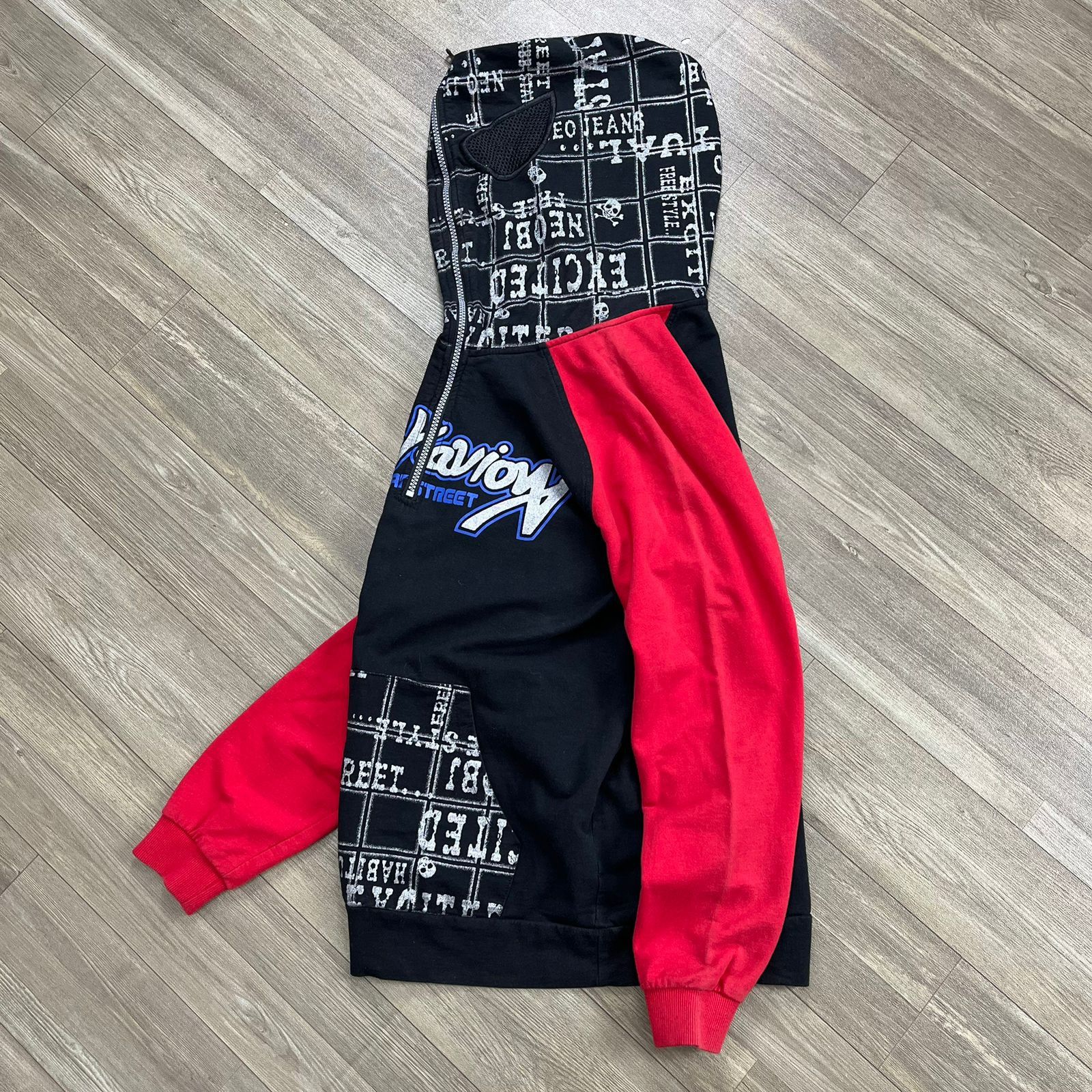 Japanese Brand 2000s Behaviour Urban Street Full Mask Half Zip Hoodie Y2K Size US M / EU 48-50 / 2 - 4 Thumbnail