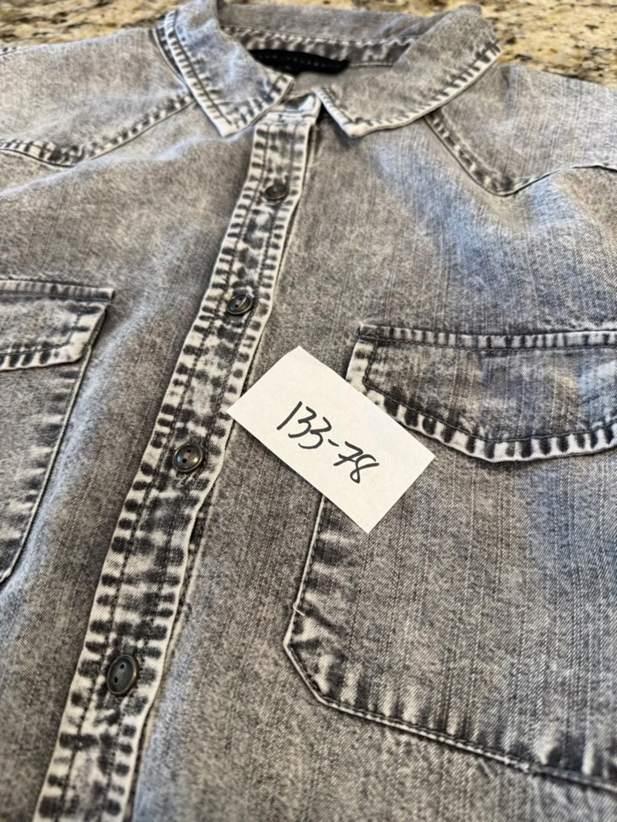 Other Jane + Delancey gray western button up long sleeve top SZ M Size M / US 6-8 / IT 42-44 - 11 Thumbnail