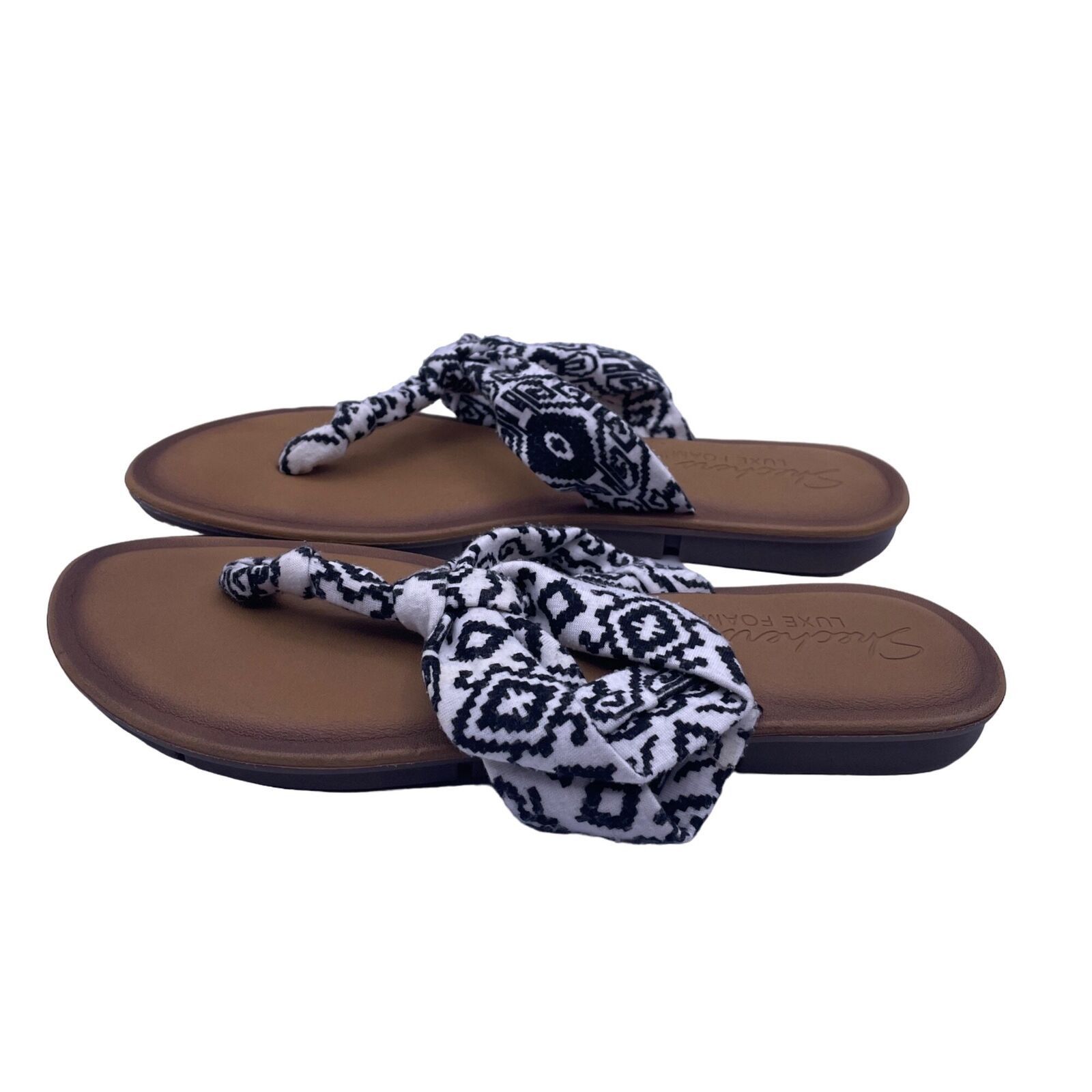 SKECHERS Skechers Black Taupe Indulge 2 Urban Safari Sandals Luxe 9 Size US 9 / IT 39 - 1 Thumbnail