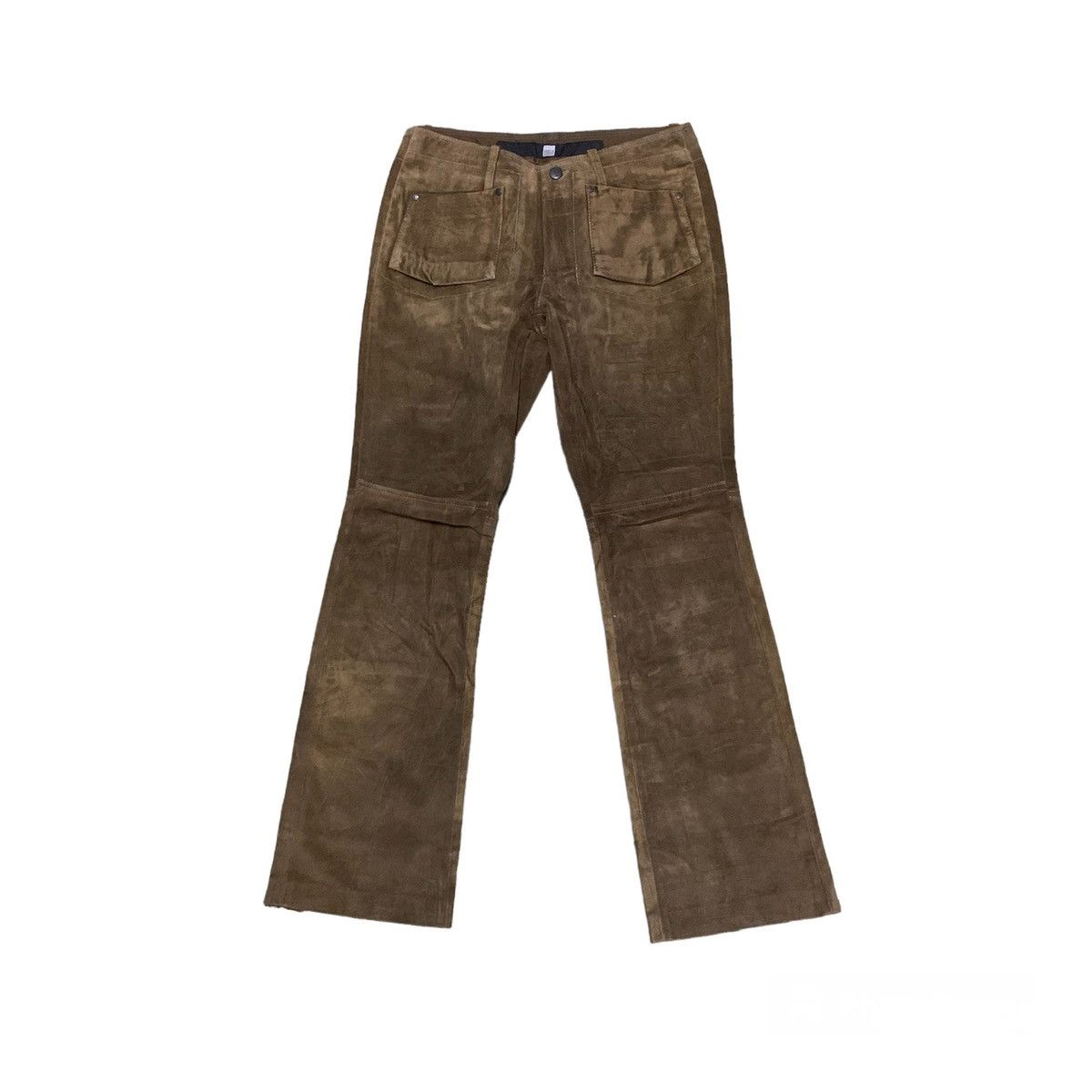 Marithe Francois Girbaud Leather Jeans Double Knee