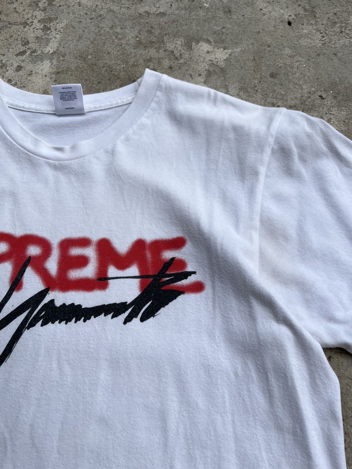 Supreme FW20 Supreme x Yohji Yamamoto Big Logo T-shirt Tee Size US M / EU 48-50 / 2 - 6 Thumbnail