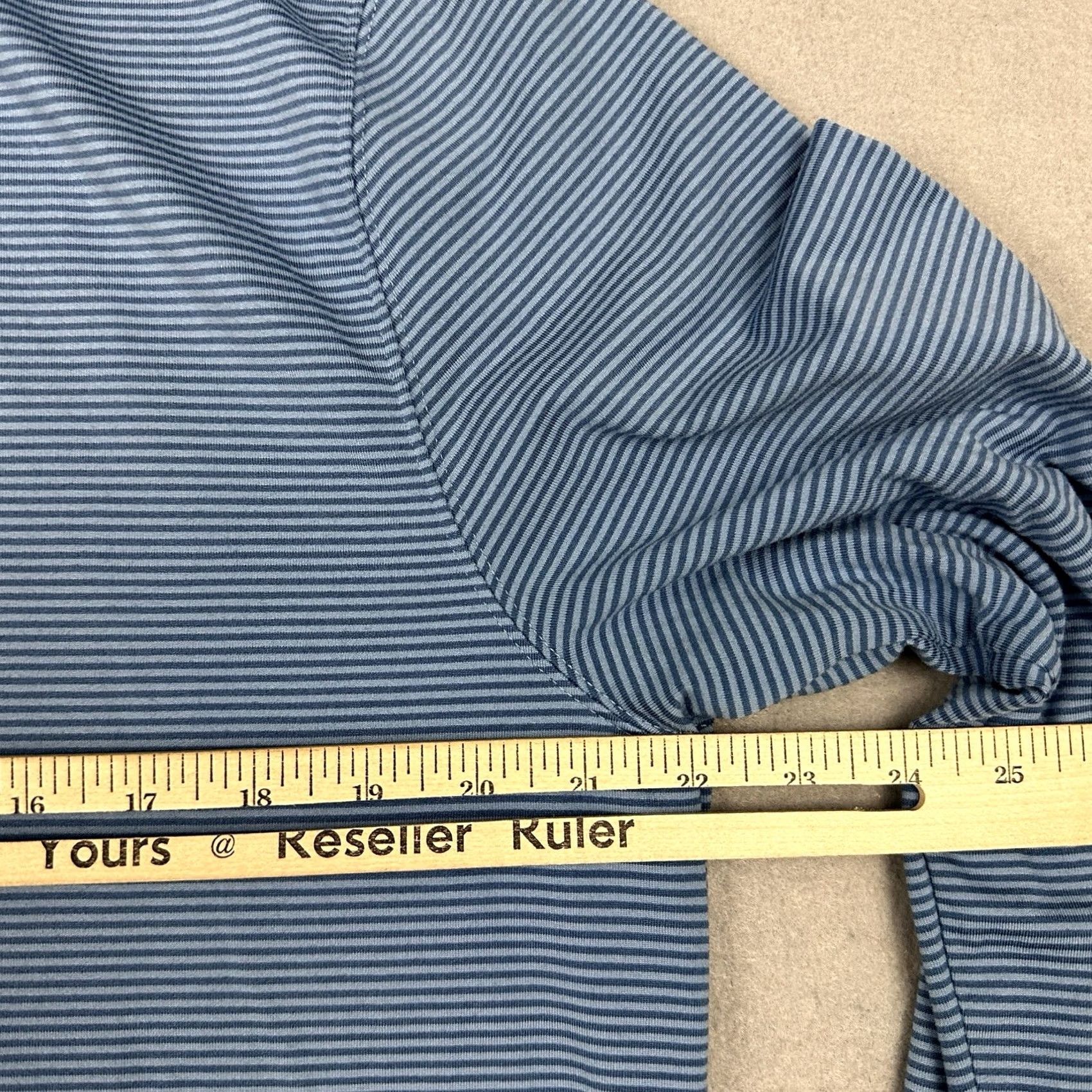Southern Tide Southern Tide Sweater Men Large Blue Stripe 1/4 Zip Pullover Knit Logo L Size US L / EU 52-54 / 3 - 6 Thumbnail