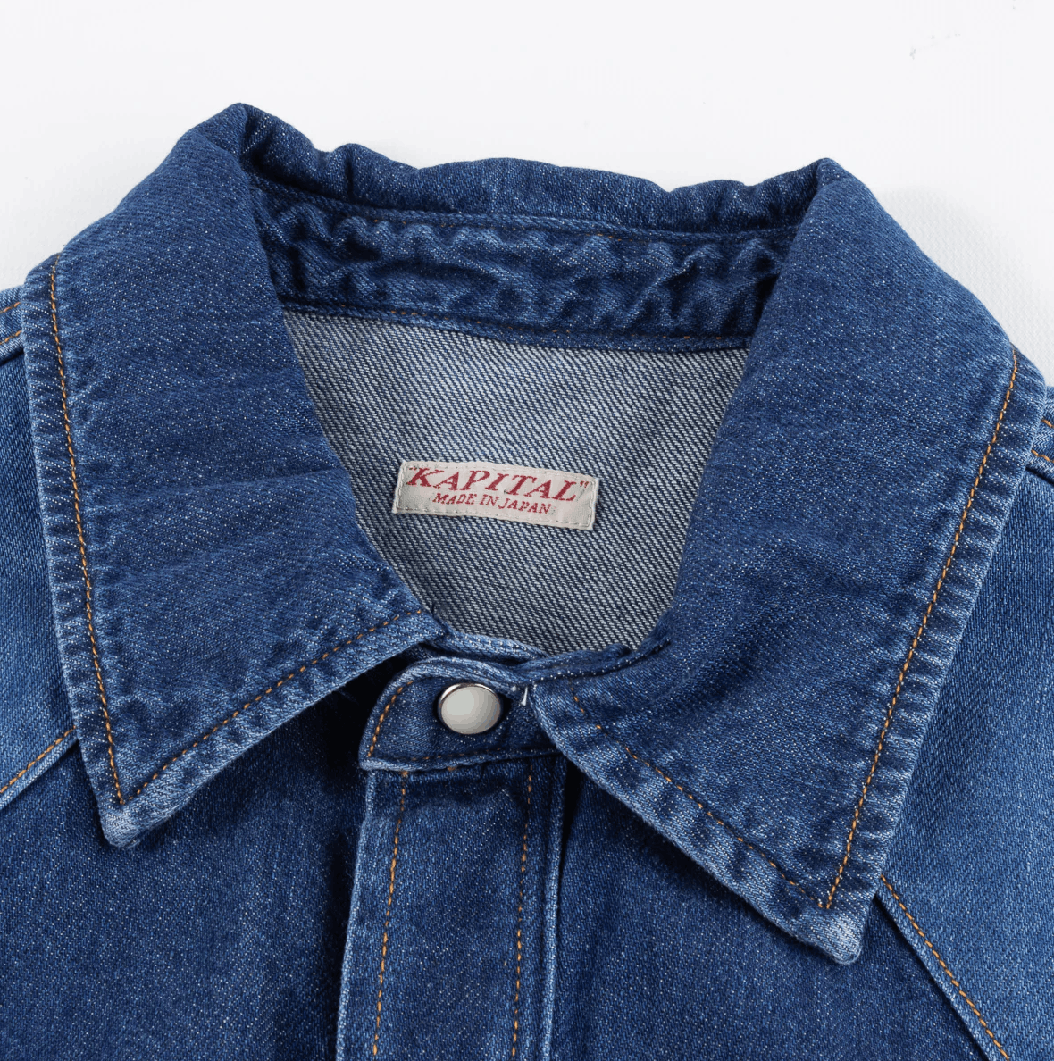Kapital Kapital Denim Lace-up Western Shirt Indigo (Sz 3, fits M) Size US M / EU 48-50 / 2 - 3 Thumbnail