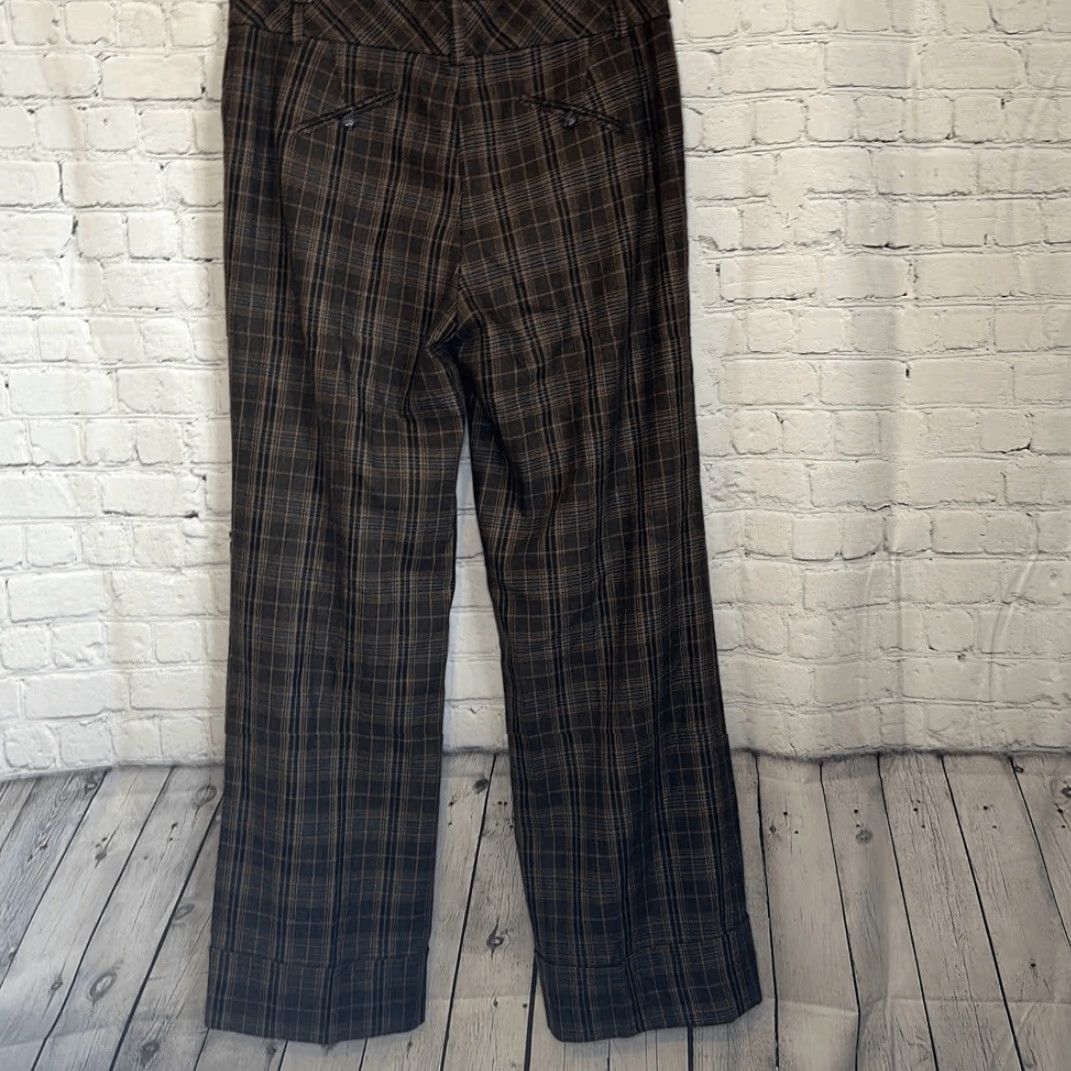 Trina Turk Trina Turk Womens Wide Leg Plaid Dress Pants size 12 Wool Blend Size 34" / US 12 / IT 48 - 5 Thumbnail
