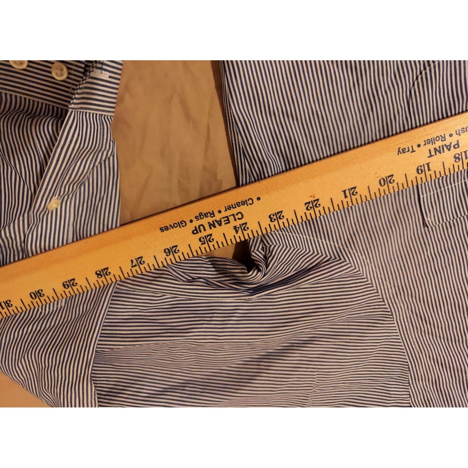 Brooks Brothers Brooks Brothers Mens Dress Shirt Blue White Button Stripes 16 1/2 34 35 Size 42R - 4 Thumbnail