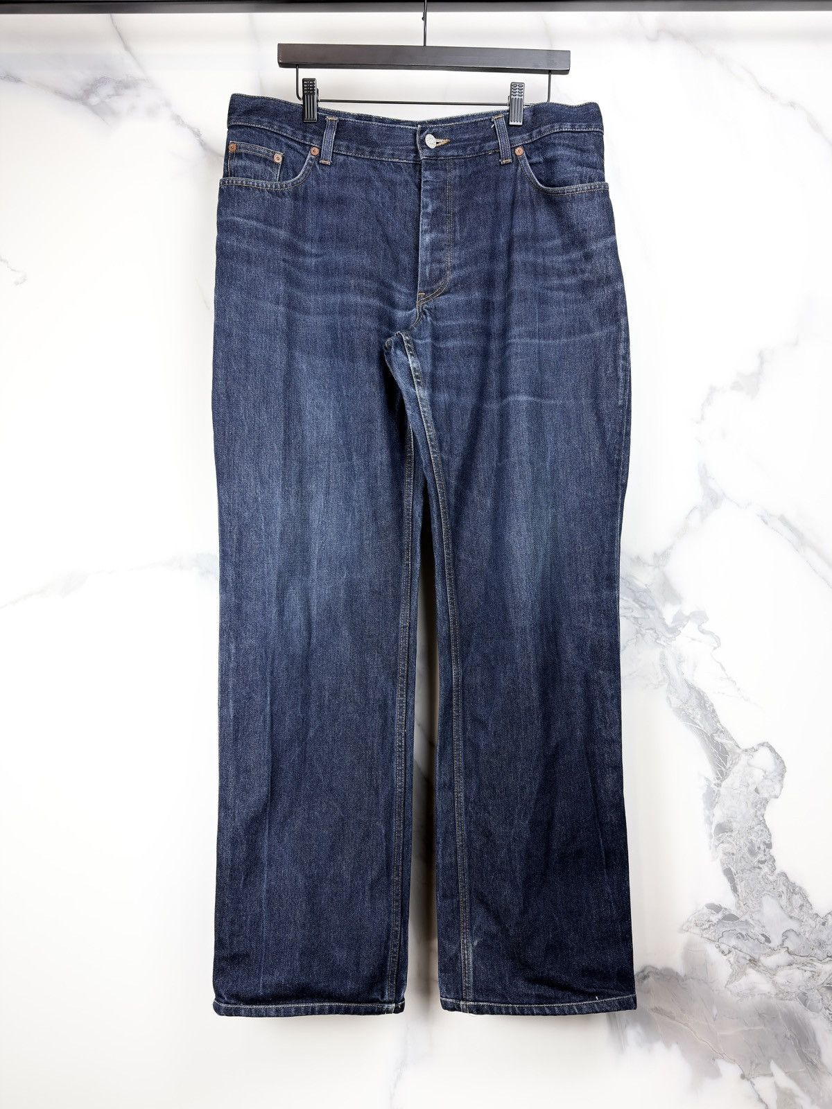 Gucci Gucci Tom Ford Vintage Web Tab Bootcut Indigo Denim Jeans Size US 36 / EU 52 - 1 Thumbnail