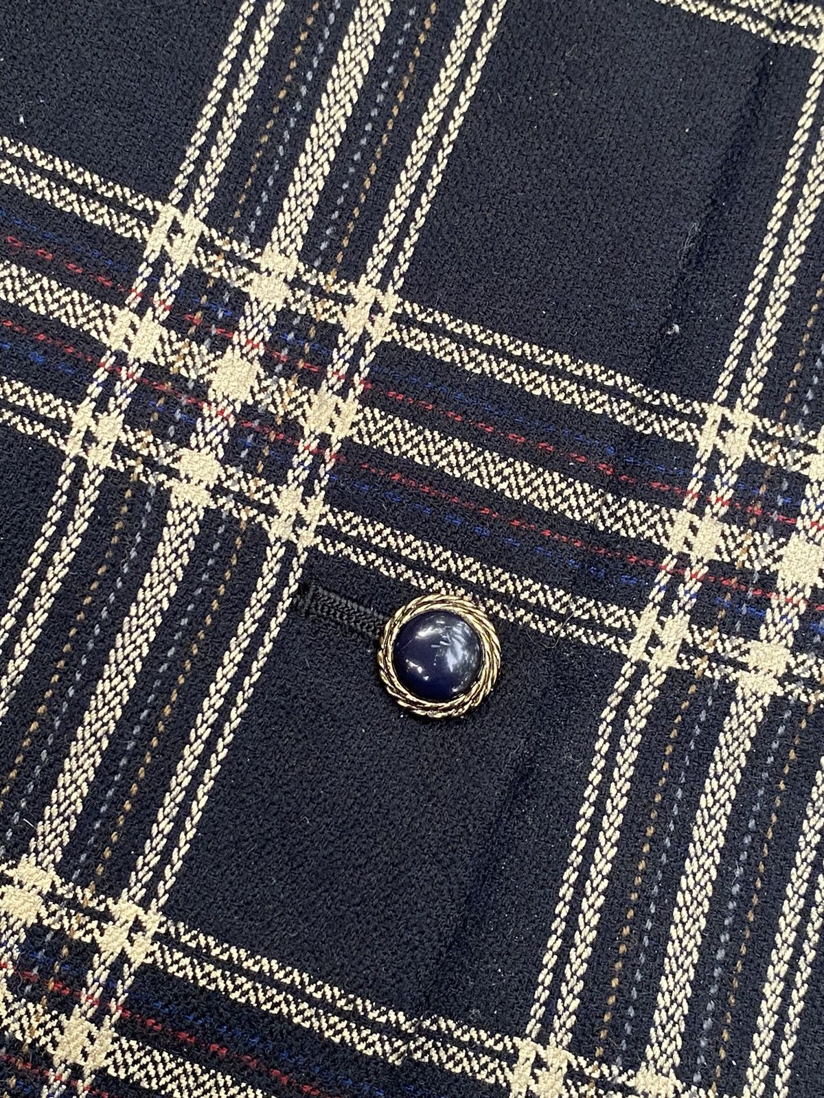 Burberry × Vintage Burberrys Crop Top Wool Jacket Size M / US 6-8 / IT 42-44 - 5 Thumbnail