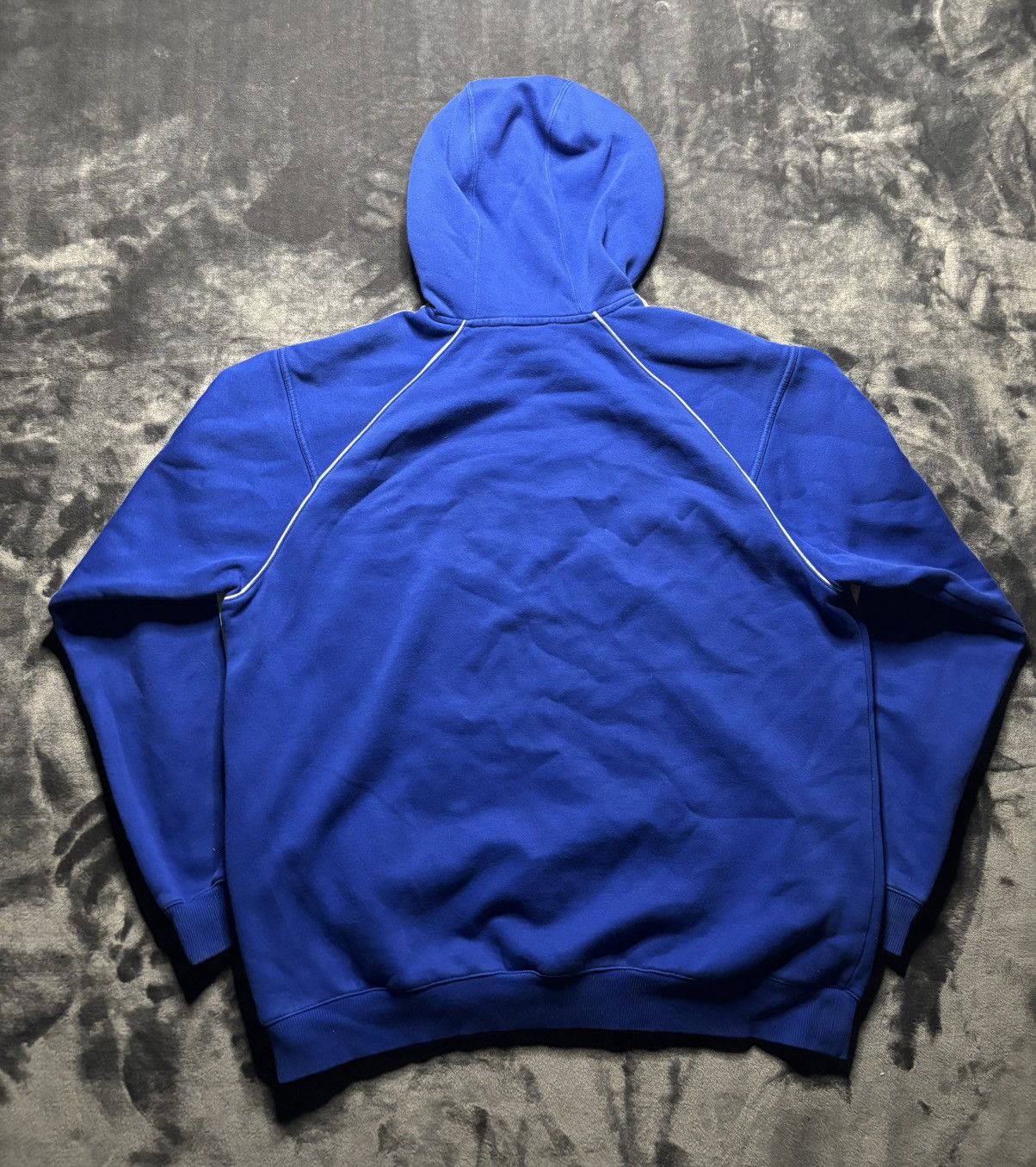 Adidas Blue Vintage Adidas Hoodie Size US L / EU 52-54 / 3 - 2 Thumbnail