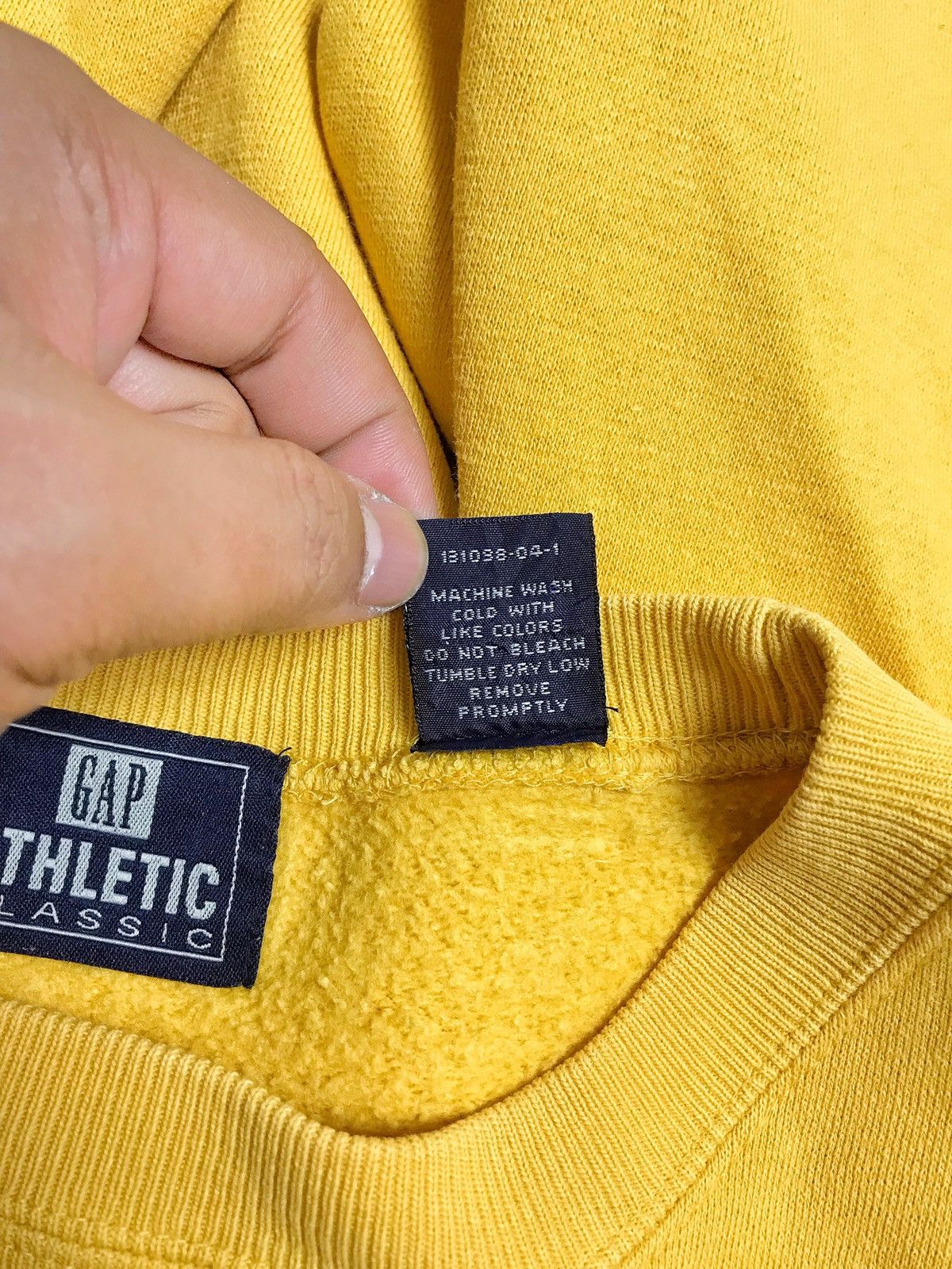 Gap × Vintage 90s GAP Athletic Big Spell Out Vintage Sweatshirts Size US XL / EU 56 / 4 - 4 Thumbnail