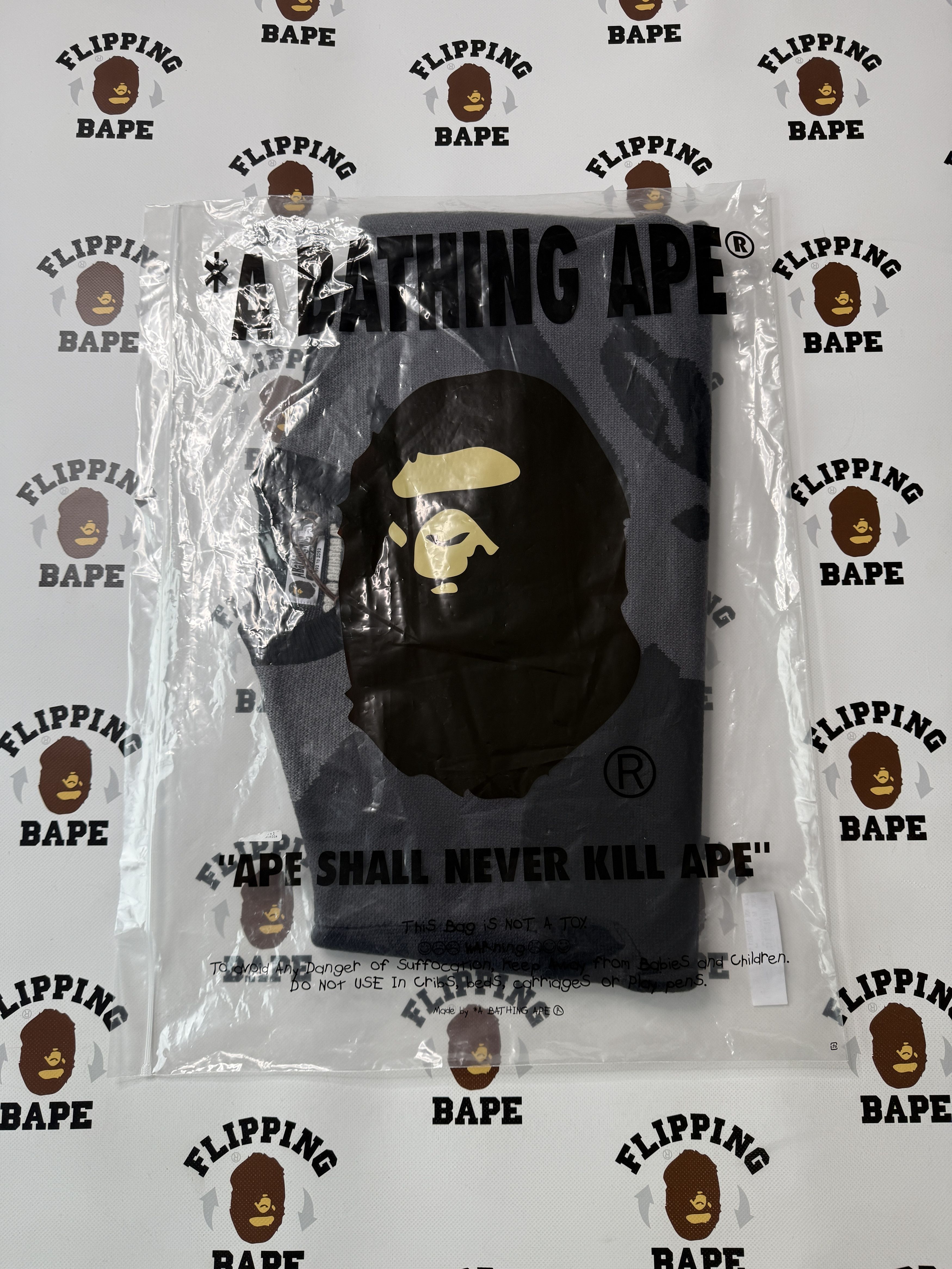 Bape BAPE MEGA ABC CAMO KNIT CREWNECK SWEATSHIRT Size US XL / EU 56 / 4 - 13 Thumbnail