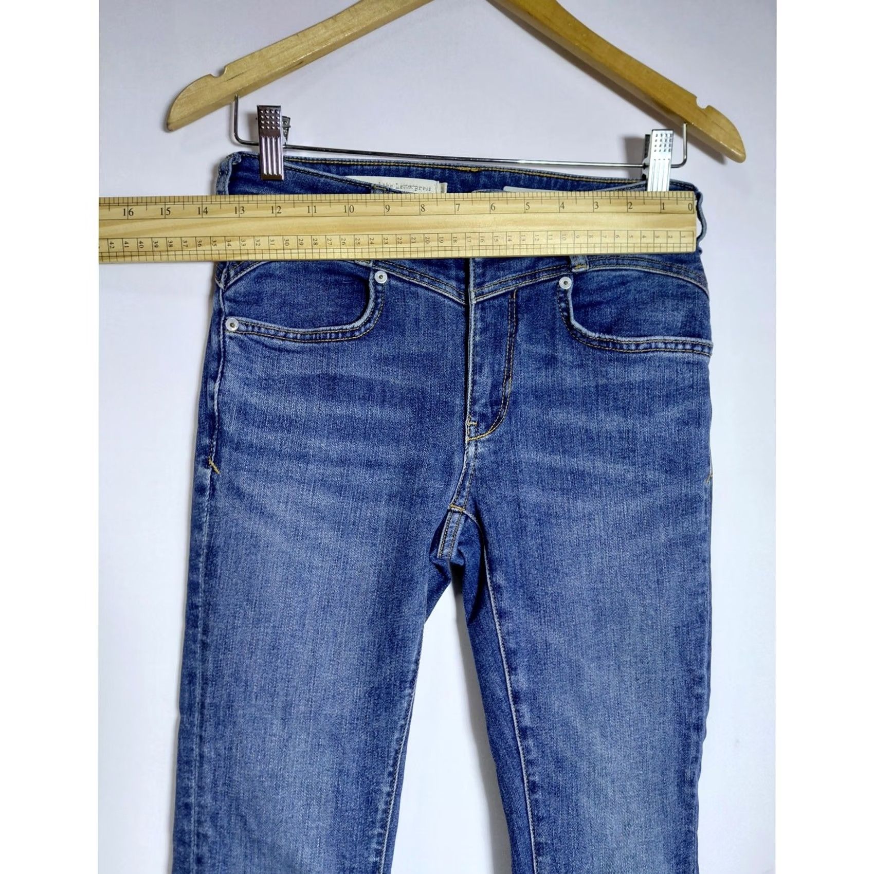 Anthropologie Anthropologie Pilcro Stet High-Rise Skinny Jeans 27 Blue Women Regular Slim Stretch Denim 100% Cotton Size 27" / US 4 / IT 40 - 6 Thumbnail