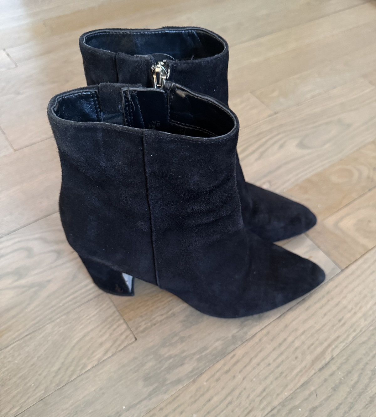 Sam Edelman Sam Edelman Suede boots Pointy Hilty Ankle Block Black 6.5 Size US 6.5 / IT 36.5 - 7 Thumbnail