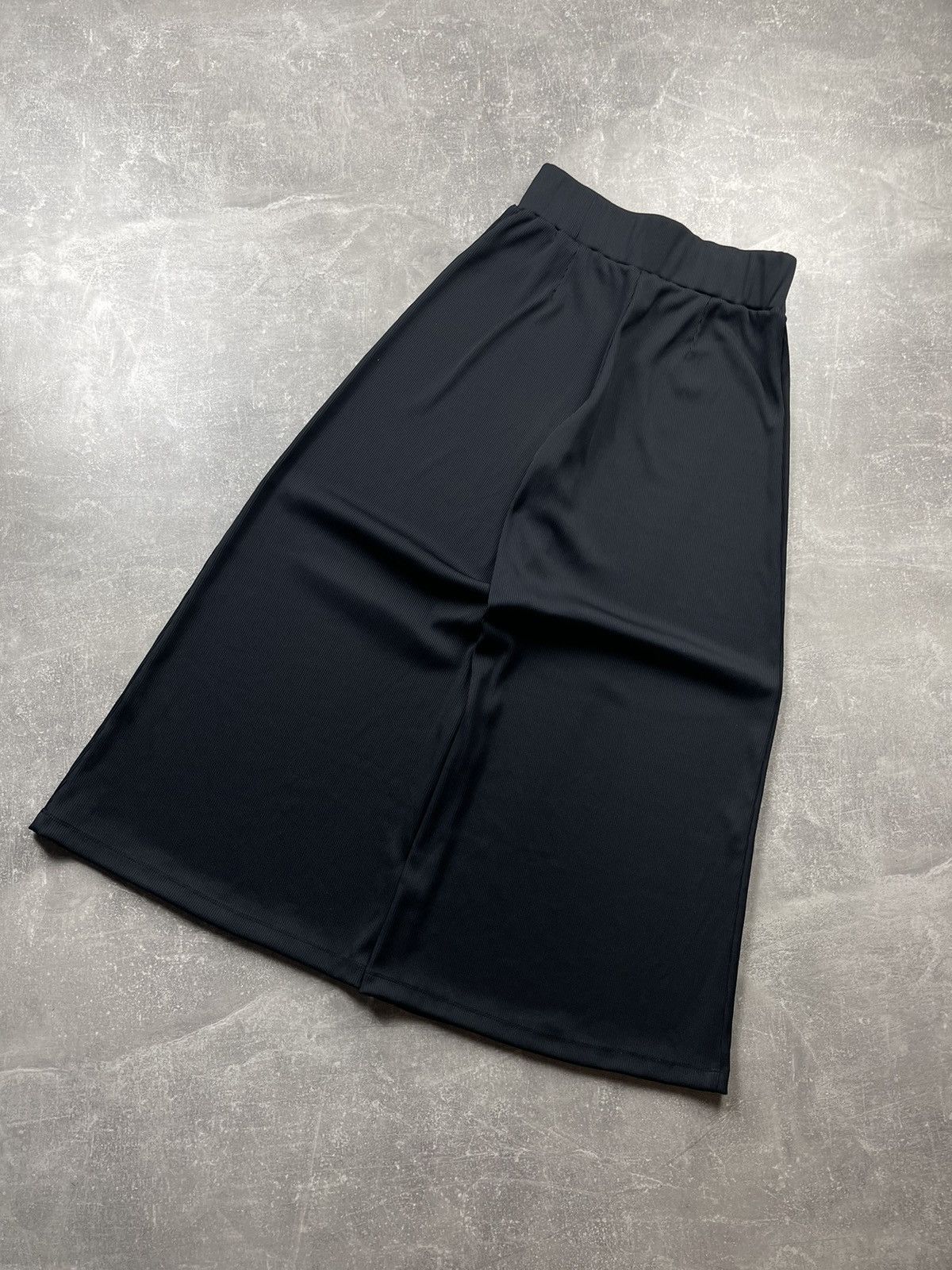 Nike Nike Black Pleated Wide-Leg Culotte Pants Tech Knit Fabric Size 28" / US 6 / IT 42 - 6 Thumbnail