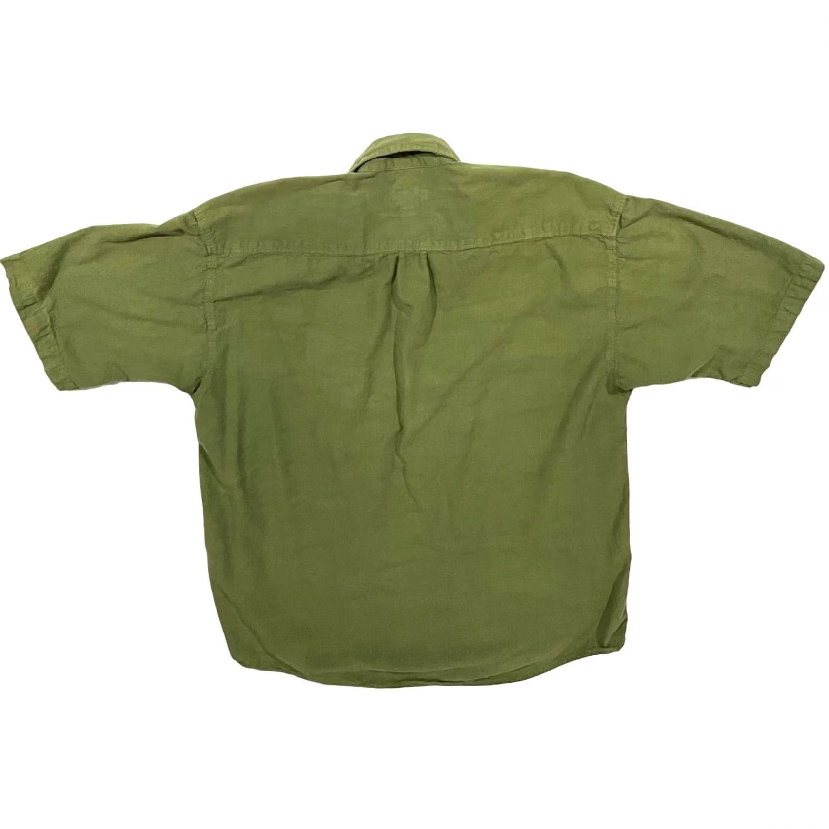 Vintage VINTAGE Johnny Cotton Mens Shirt Button-Up Short Sleeve Green M Size US M / EU 48-50 / 2 - 3 Thumbnail