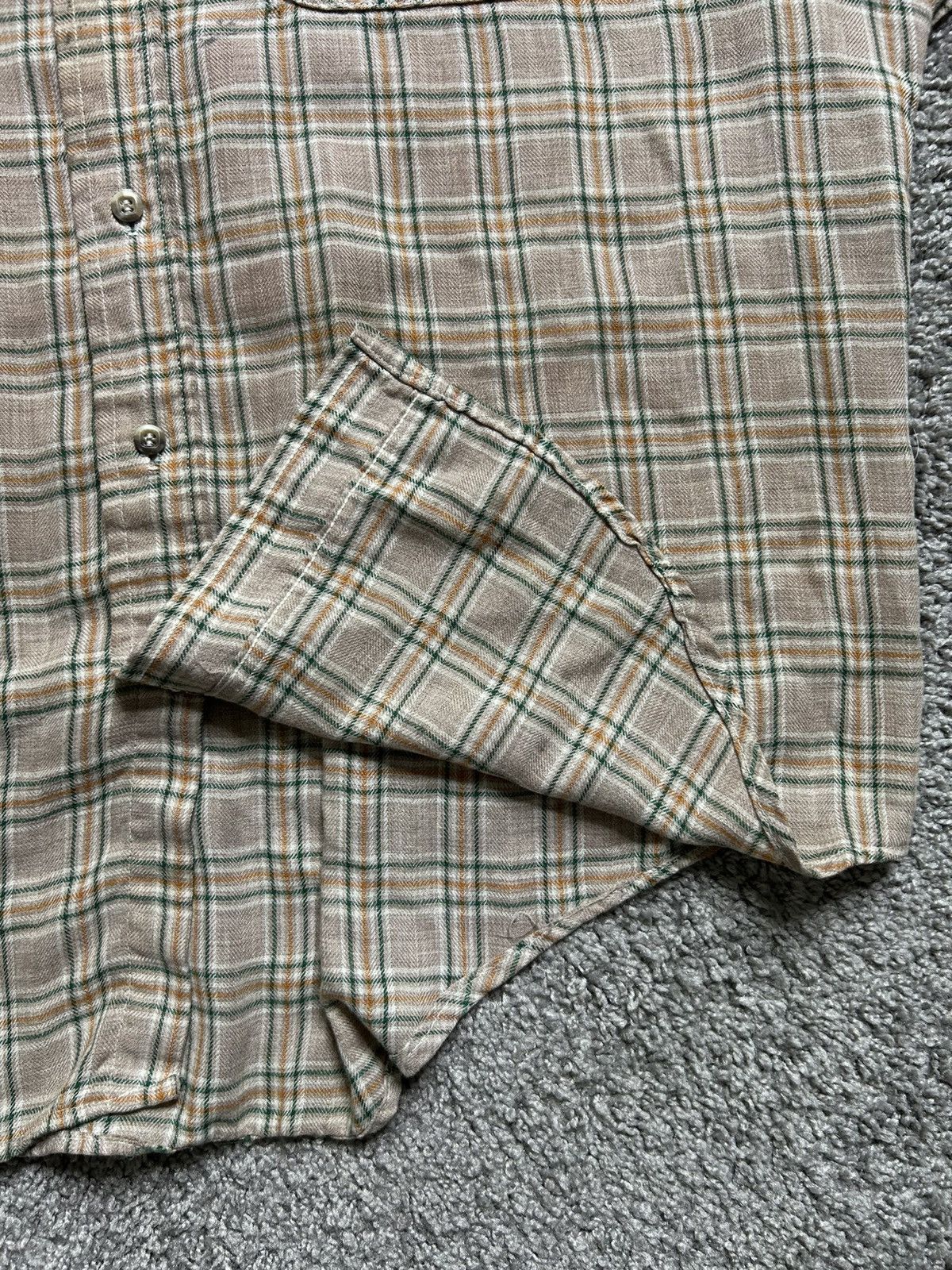 Vintage Vintage 70s JC Penney Short Sleeve Button Up Plaid Flannel Size US XL / EU 56 / 4 - 3 Thumbnail