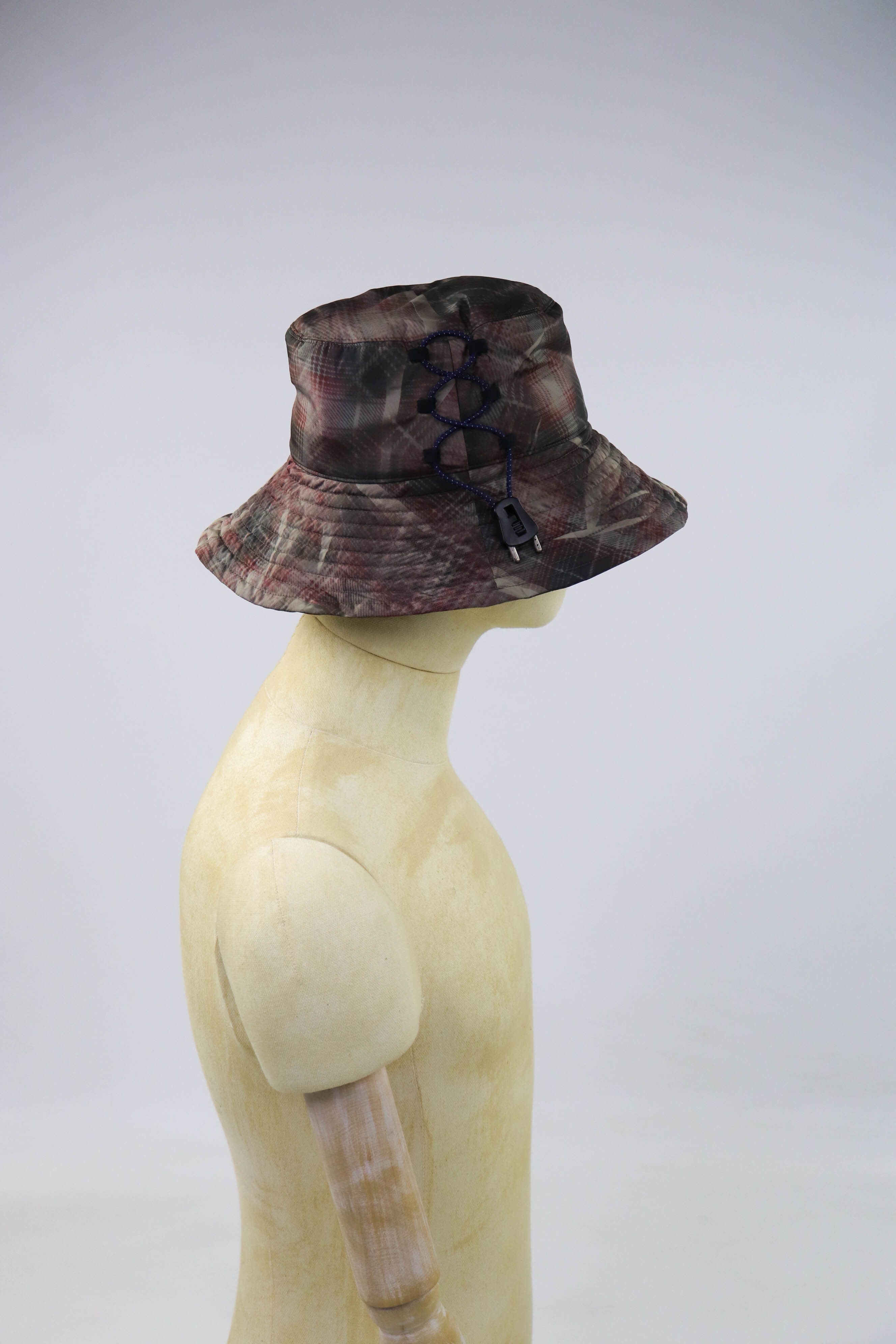 Other Tonsure Pre S/S 2019 Crunched Check Print Bucket Hat Size ONE SIZE - 3 Thumbnail