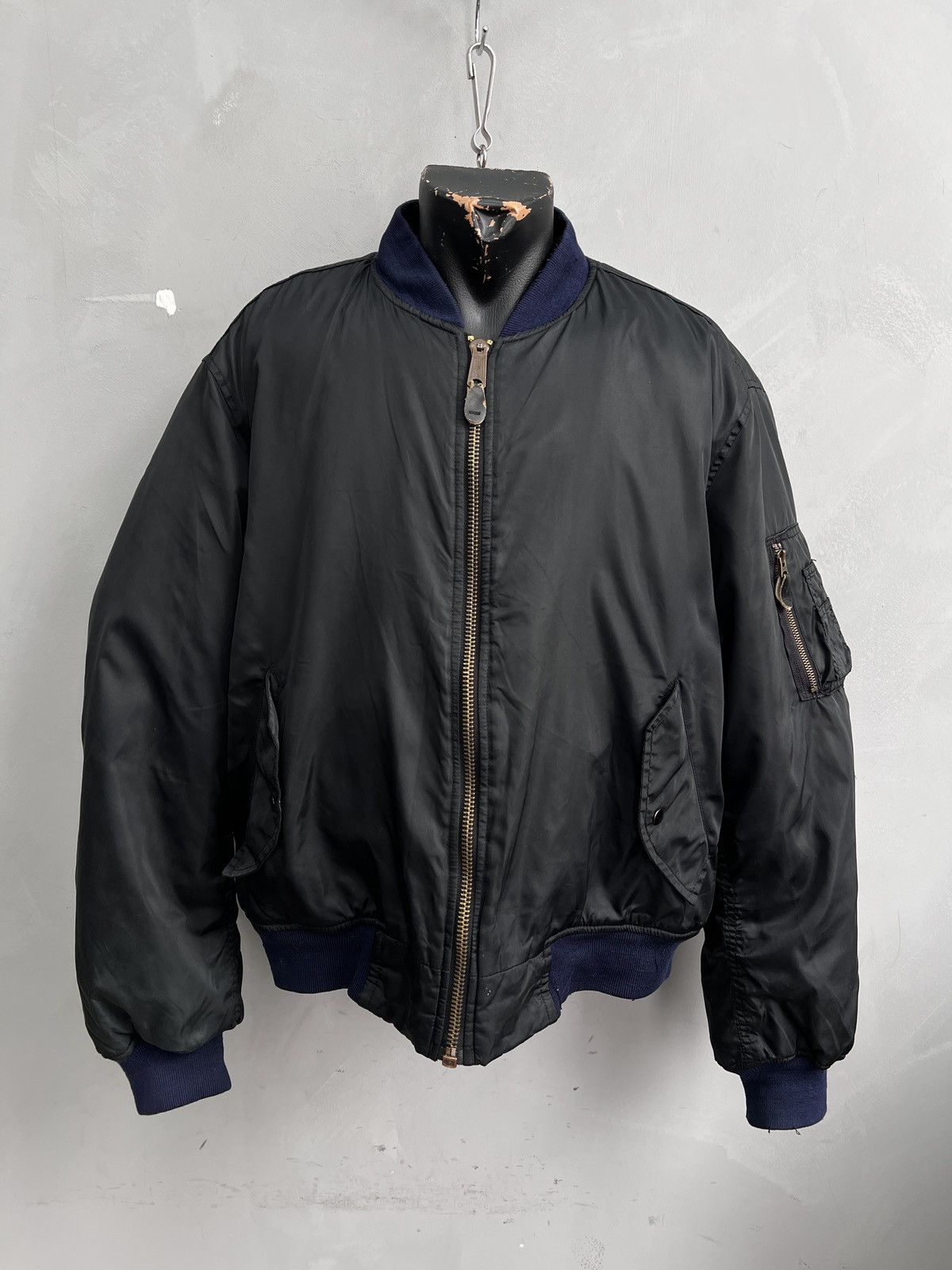Alpha Industries Ma 1 vintage black opium bomber jacket balenciaga style y2k Size US L / EU 52-54 / 3 - 1 Thumbnail