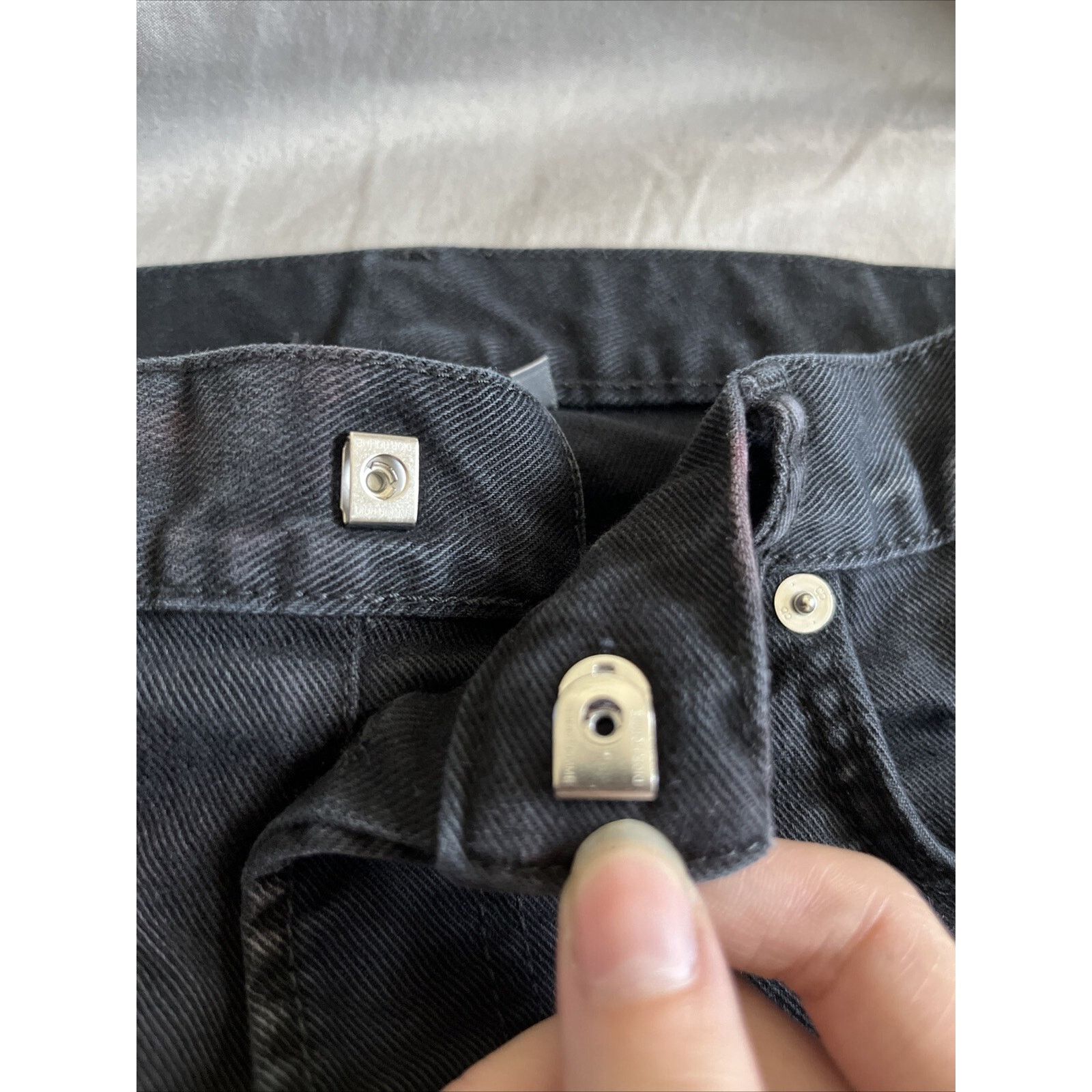 Dior Dior Black & Silver Distressed Jeans Size 31 Size US 31 - 8 Thumbnail