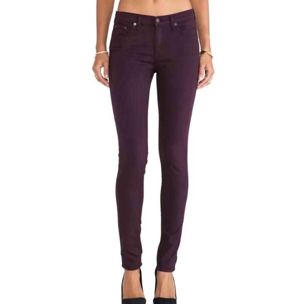 Rag & Bone rag & bone l The Dre Wine Skinny Jeans Size 26 Size 26" / US 2 / IT 38 - 1 Thumbnail