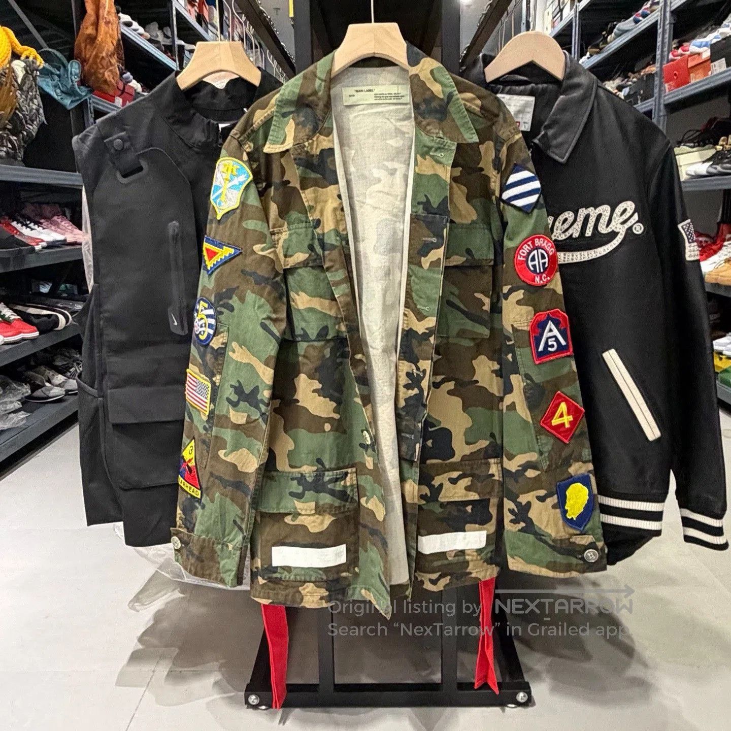 Off-White Off White Camouflage Medal Jacket. Size US XL / EU 56 / 4 - 7 Thumbnail