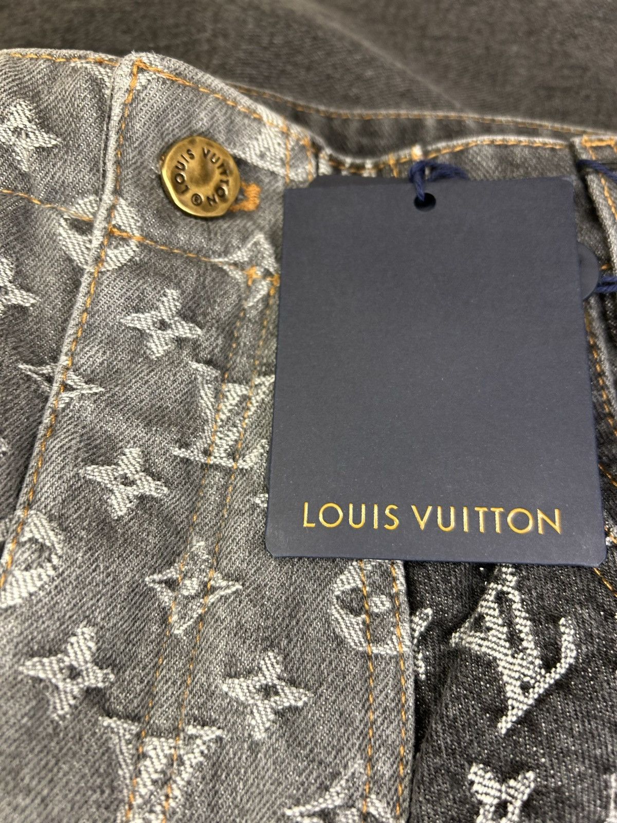Louis Vuitton LOUIS VUITTON MONOGRAM FLOWER DENIM PANTS Size US 36 / EU 52 - 3 Thumbnail